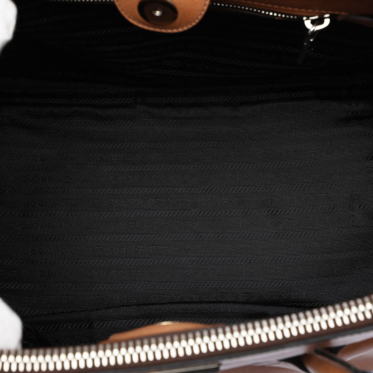 Prada Glace Calf Twin Pocket Satchel