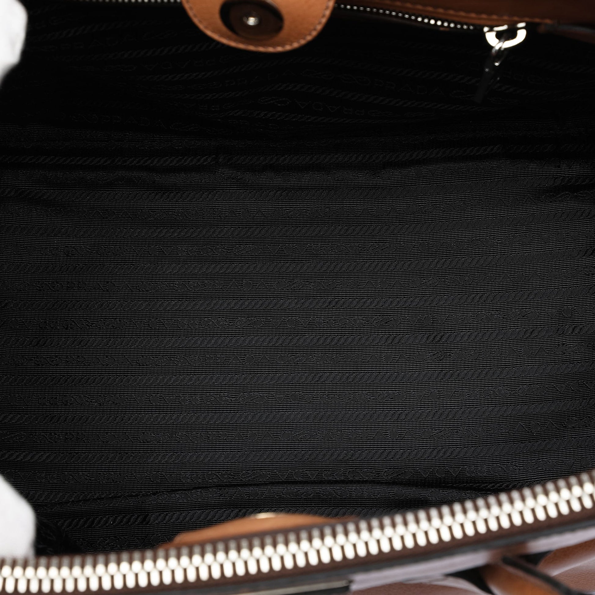 Prada Glace Calf Twin Pocket Satchel