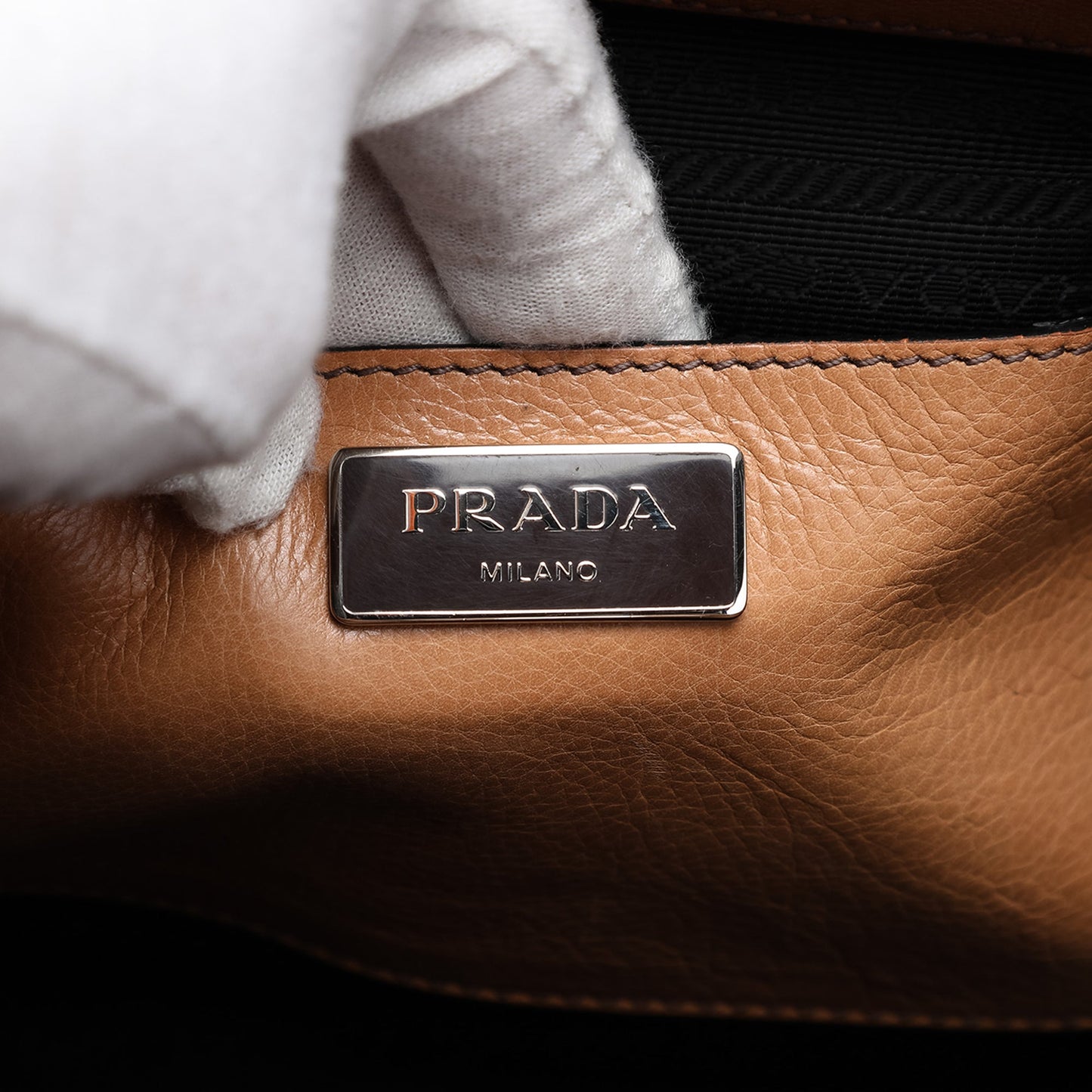 Prada Glace Calf Twin Pocket Satchel