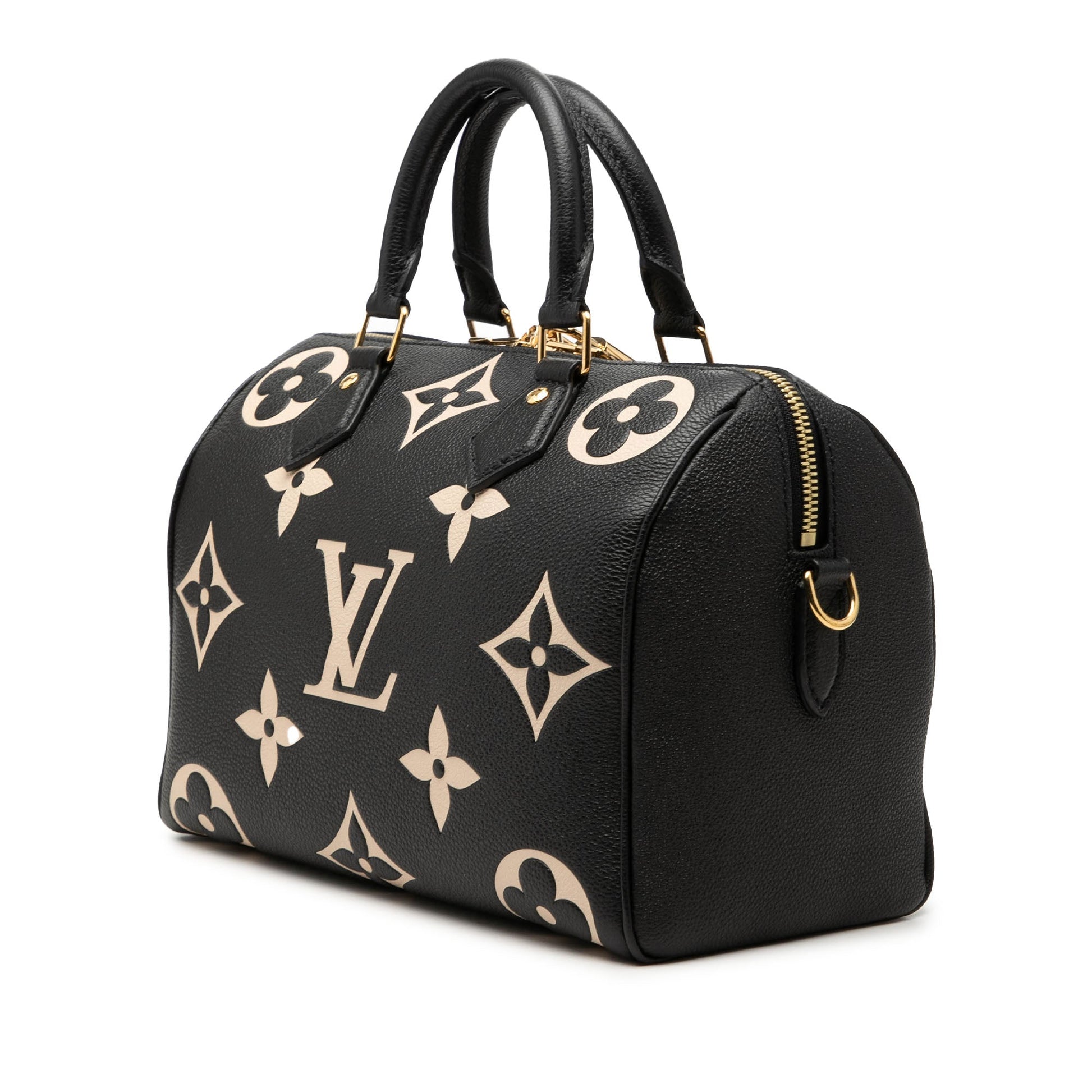 Louis Vuitton Bicolor Monogram Empreinte Giant Speedy Bandouliere 25