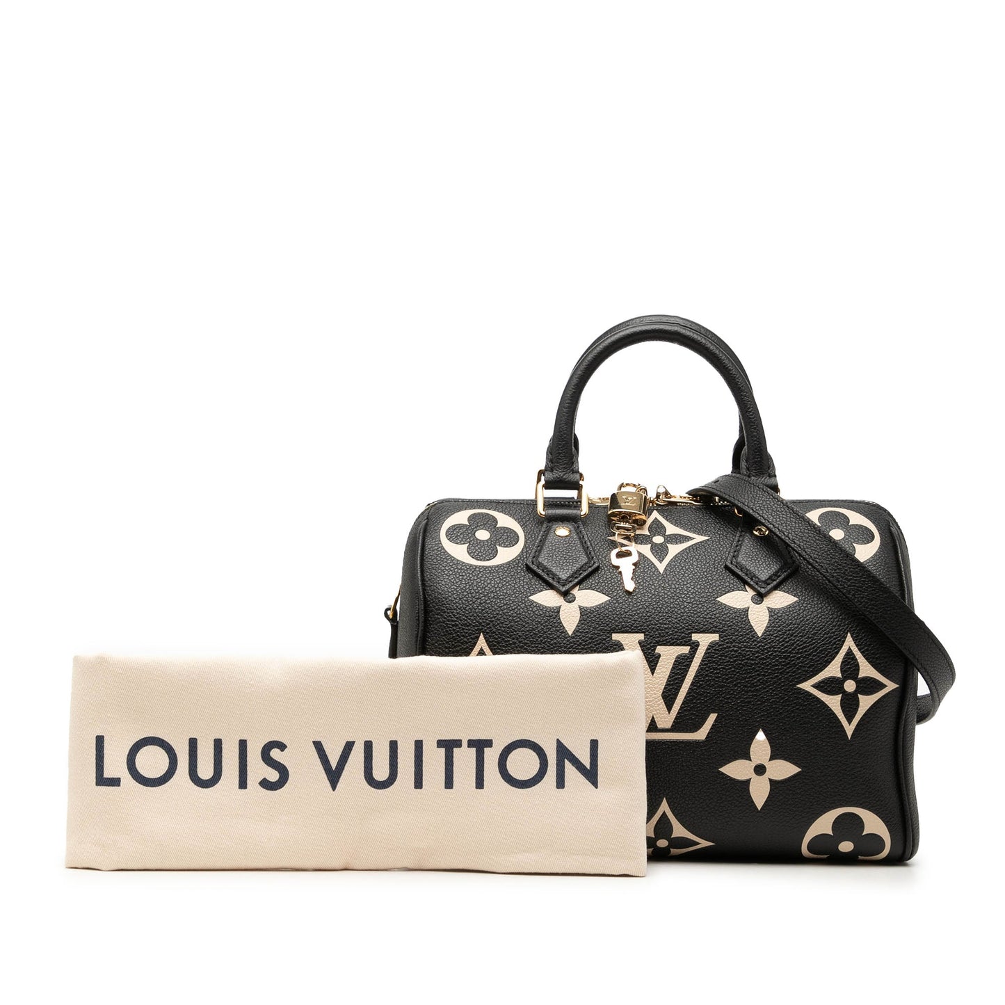 Louis Vuitton Bicolor Monogram Empreinte Giant Speedy Bandouliere 25