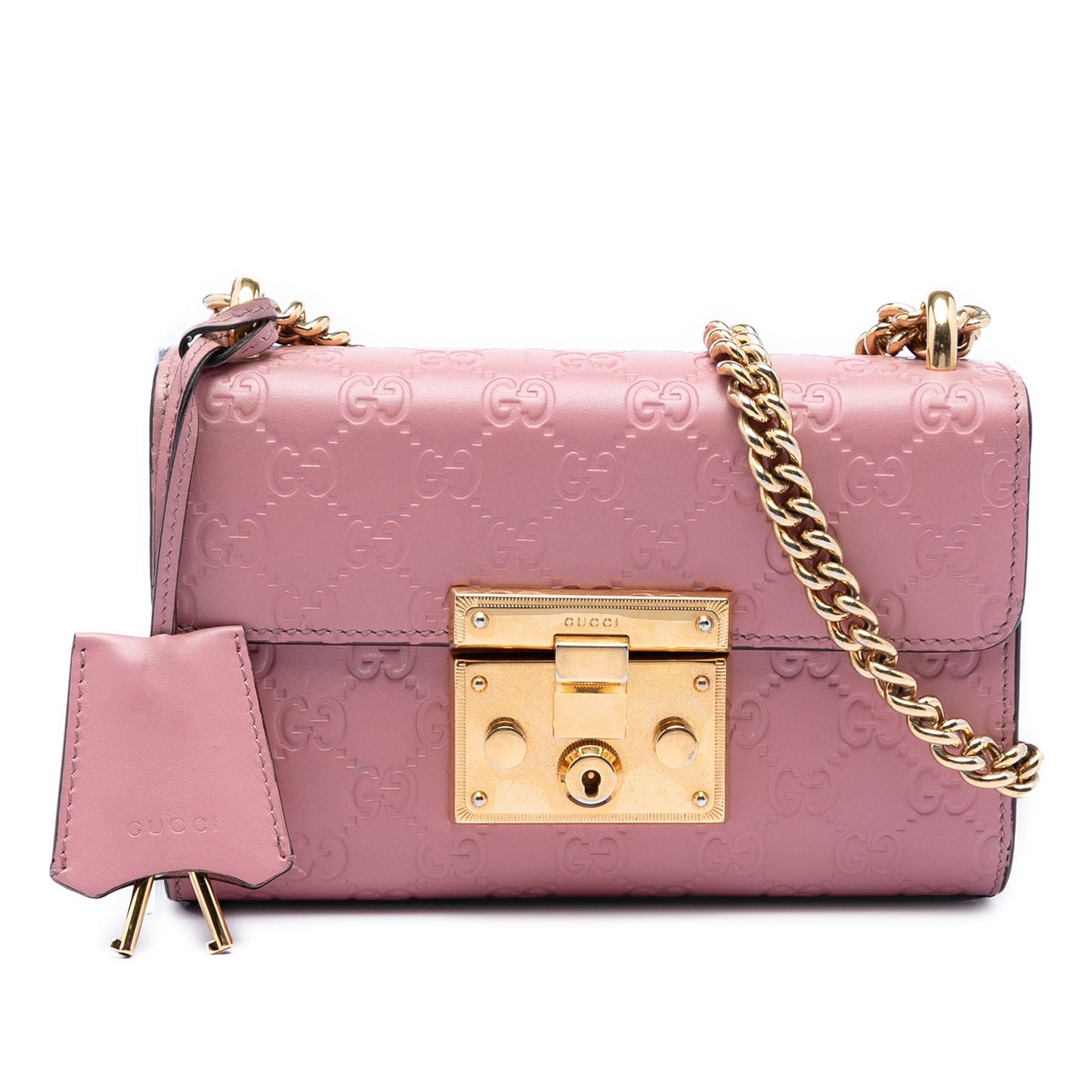 Gucci Small Guccissima Padlock Crossbody
