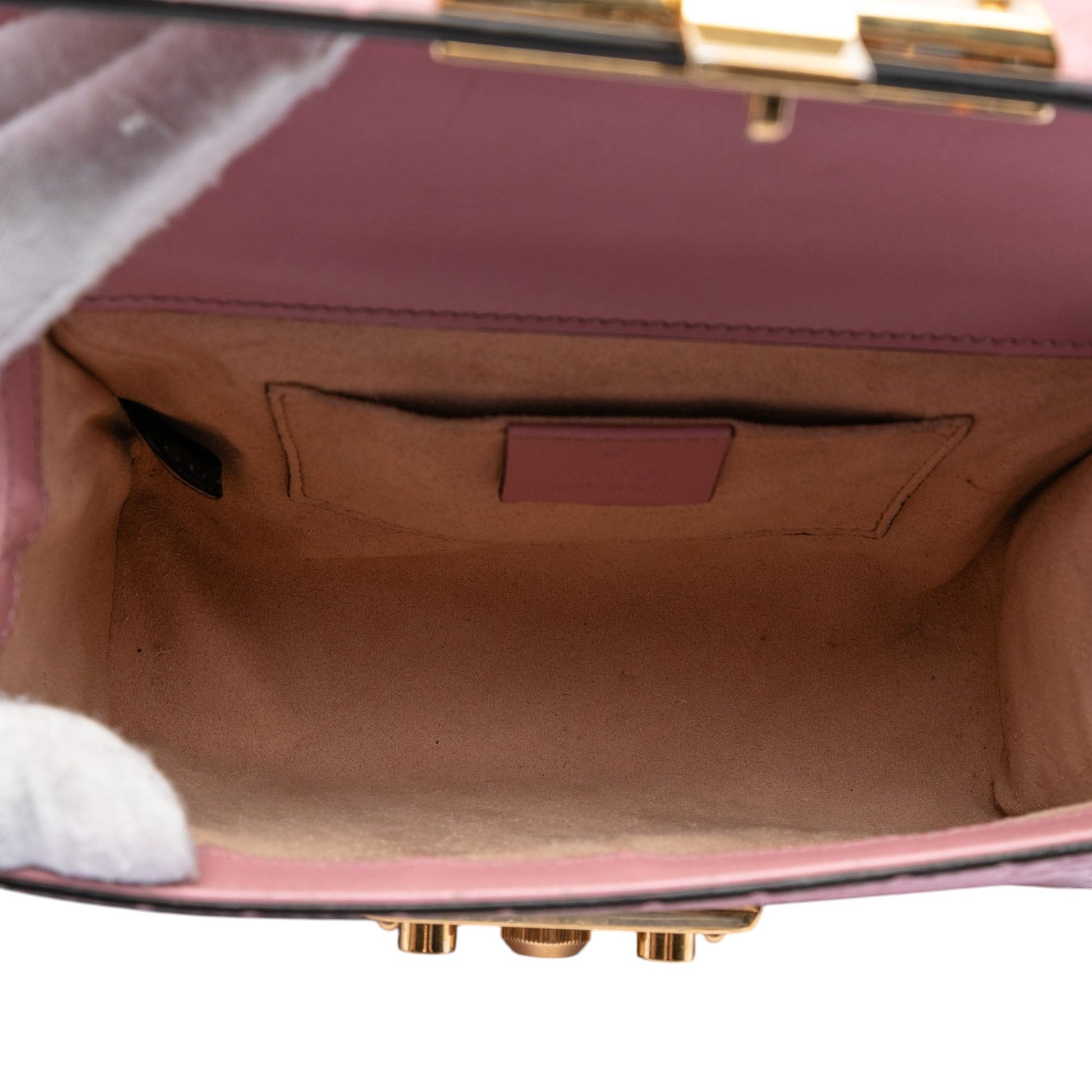 Gucci Small Guccissima Padlock Crossbody