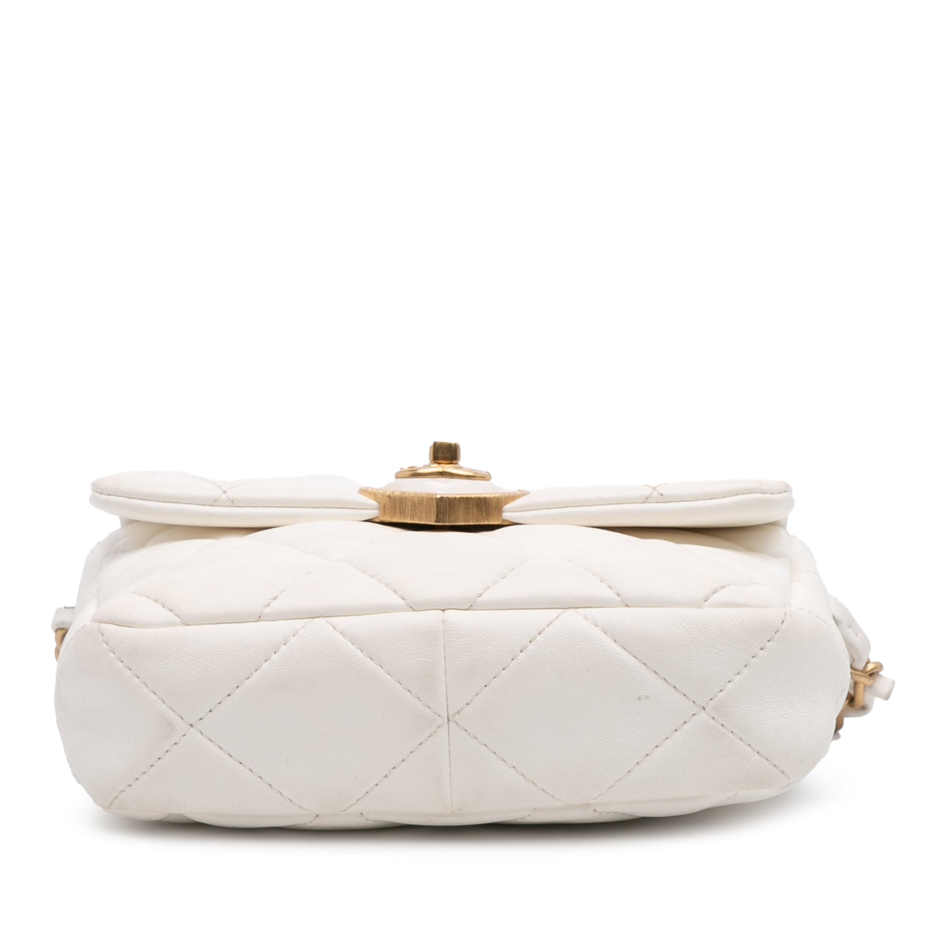 Chanel Mini Quilted Lambskin Acrylic Coco Love Flap