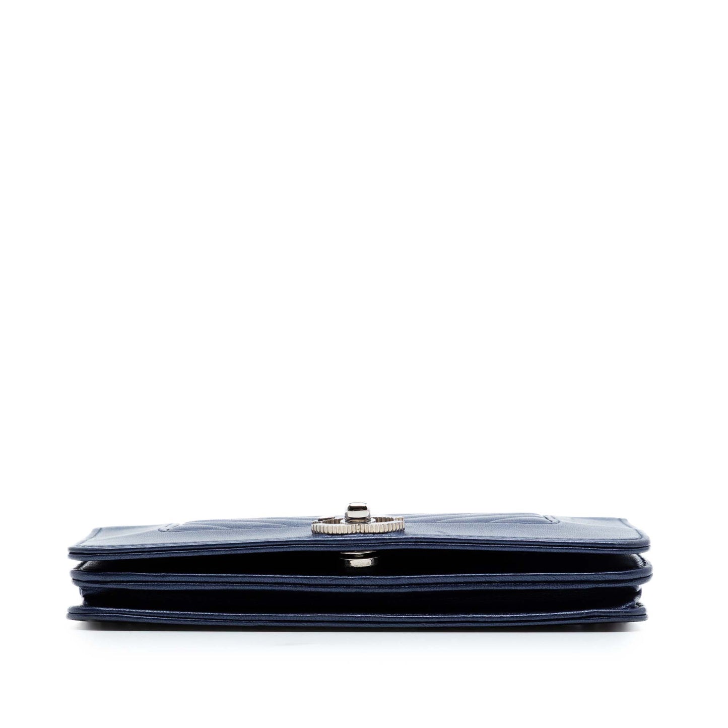 Chanel Chevron Sheepskin Mademoiselle Vintage Wallet On Chain