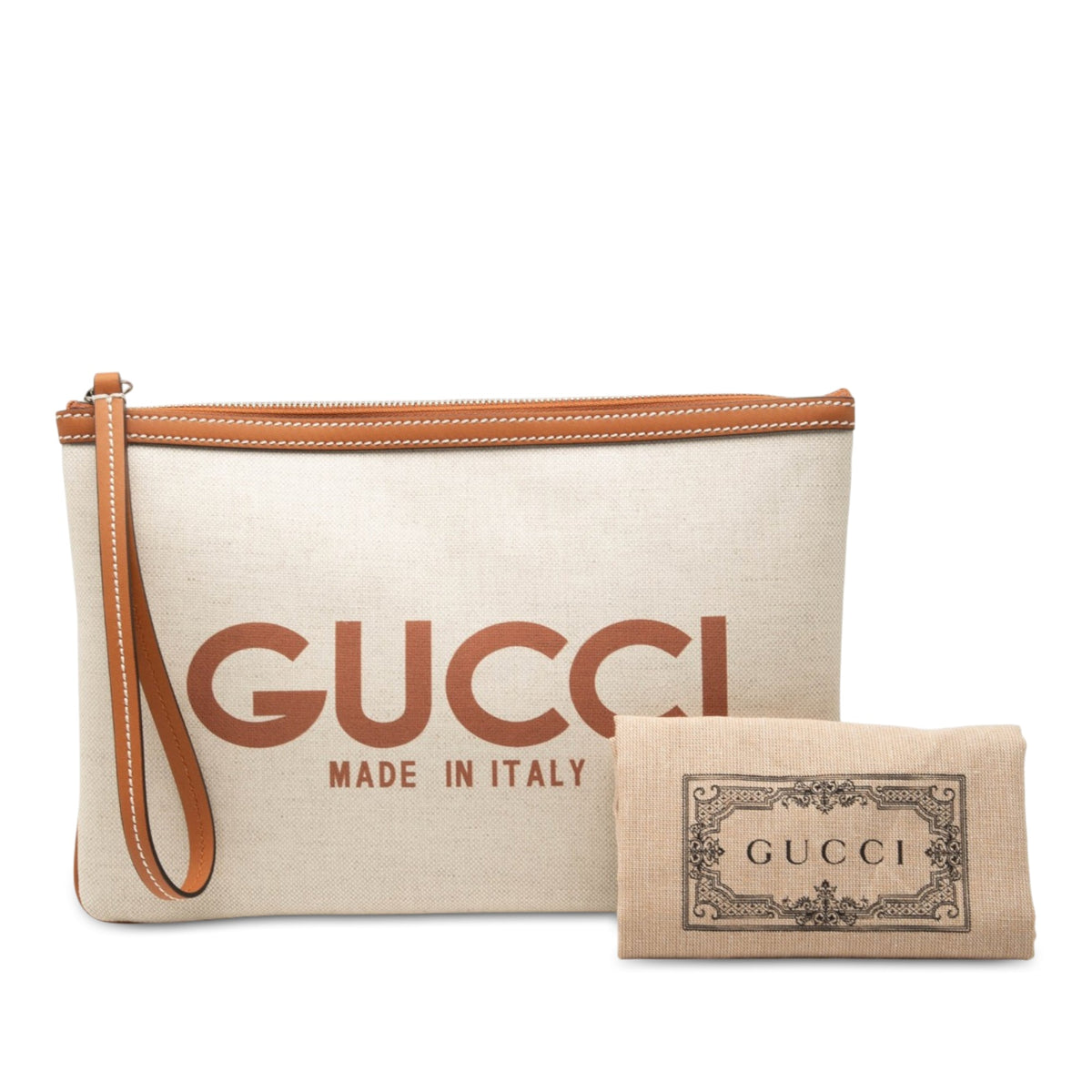 Gucci Canvas Logo Clutch
