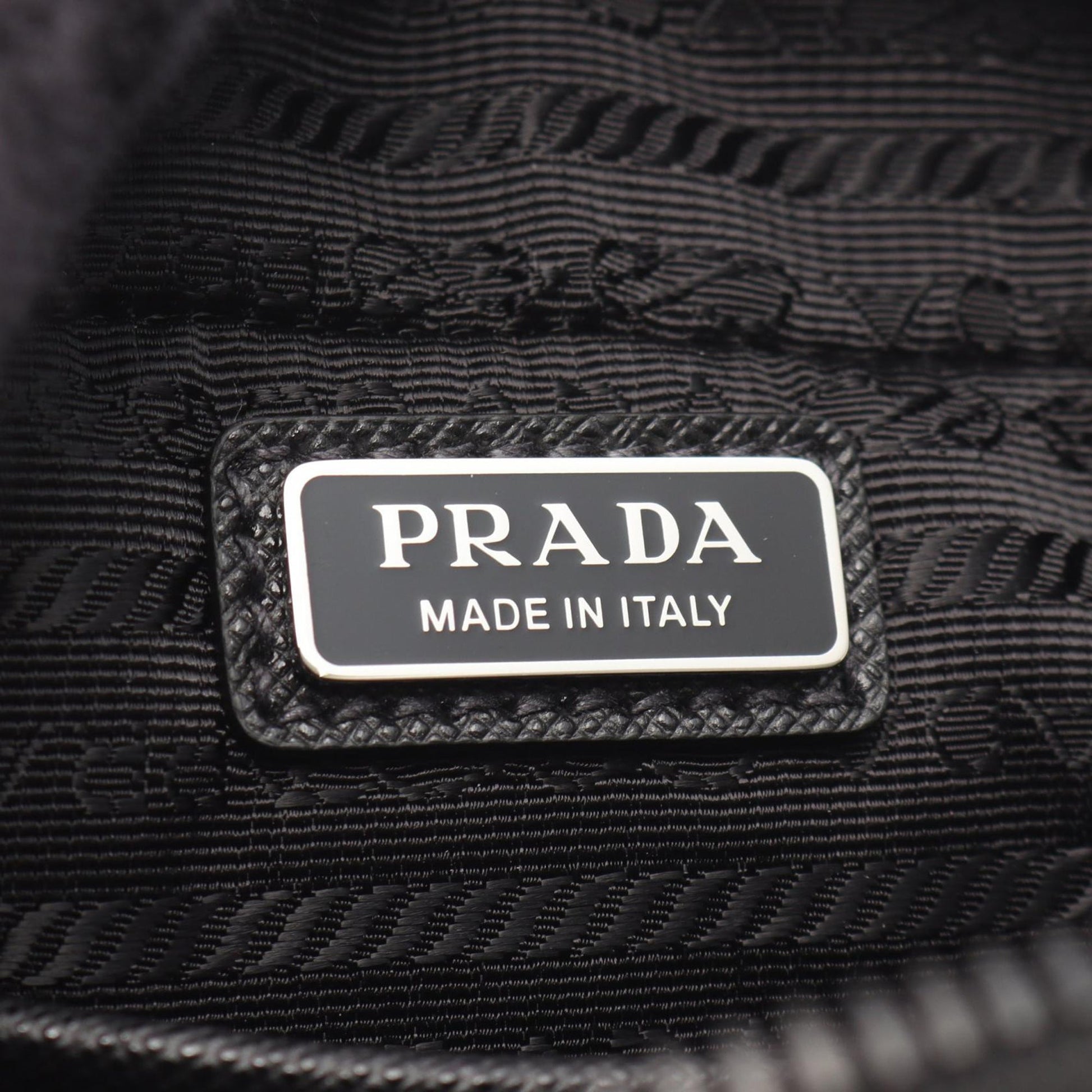 Prada Medium Saffiano Trimmed Re Nylon Brique Satchel