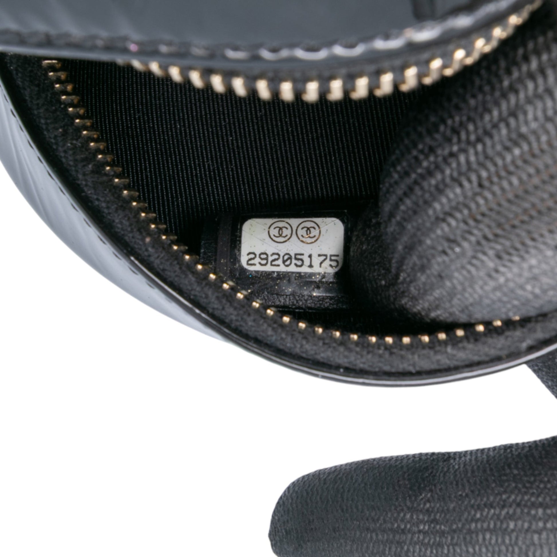 Chanel Quilted Patent Round As Earth Crossbody