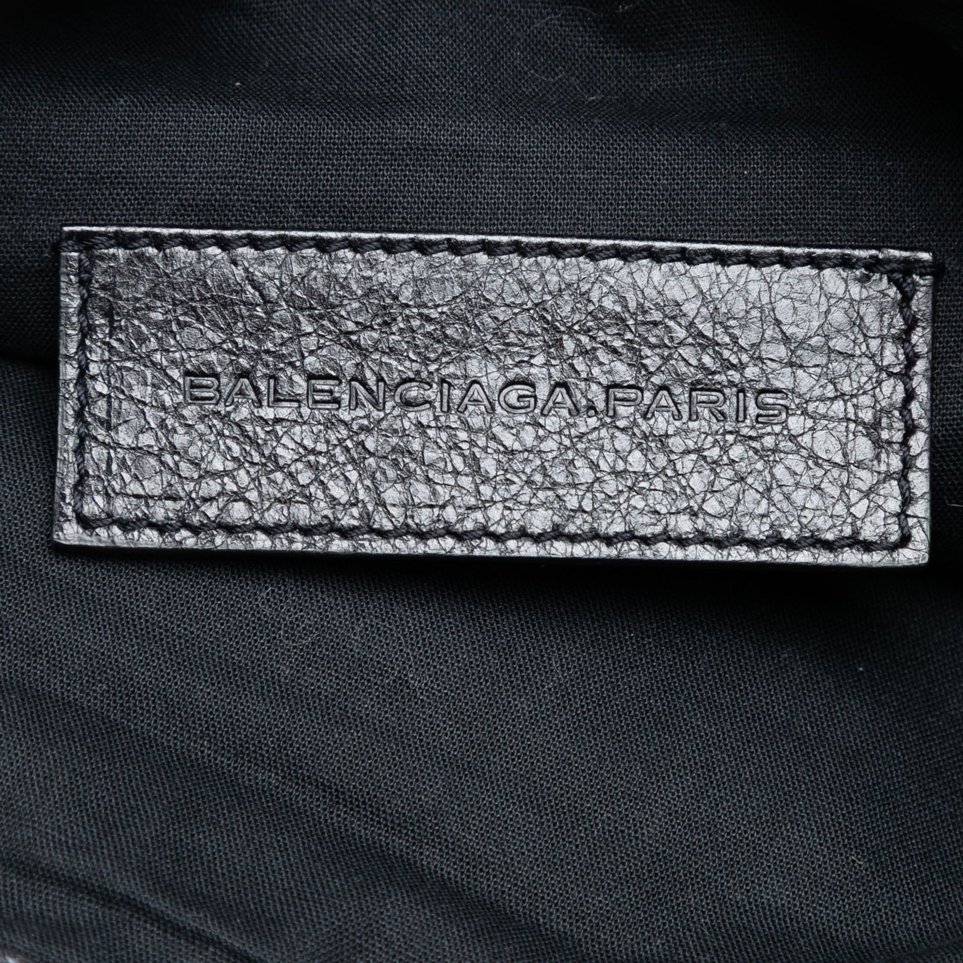 Balenciaga Lambskin Motocross Classic Clip M Clutch