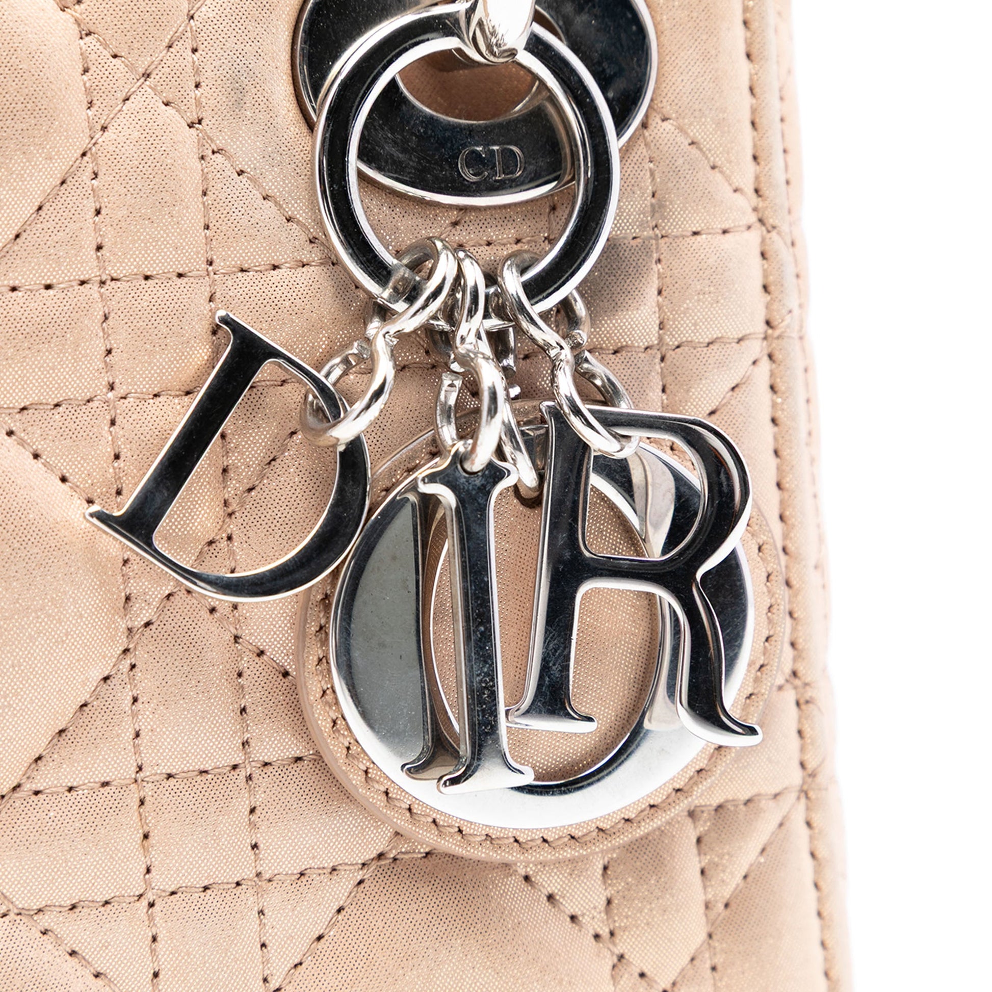 Dior Mini Iridescent Lambskin Cannage Lady Dior