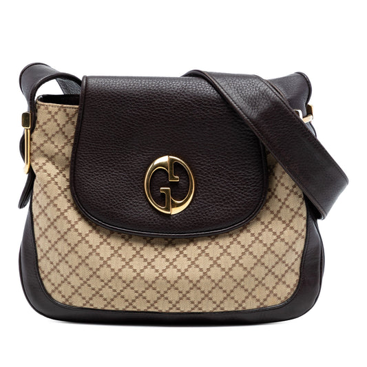 Diamante Canvas 1973 Shoulder Bag