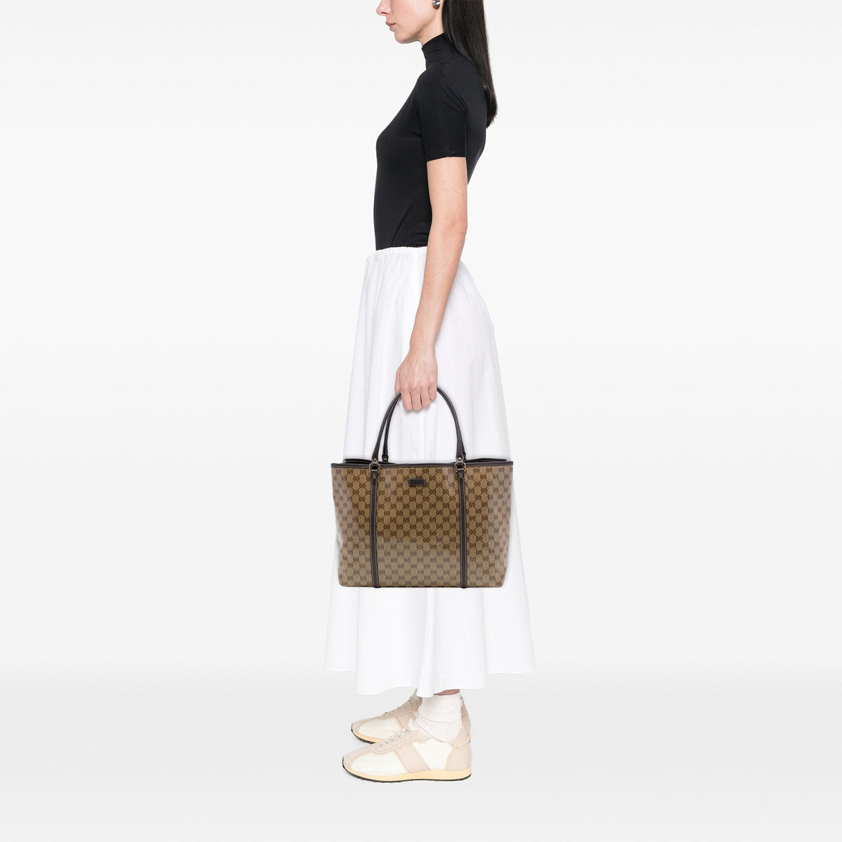 Gucci GG Crystal Joy Tote — Beige