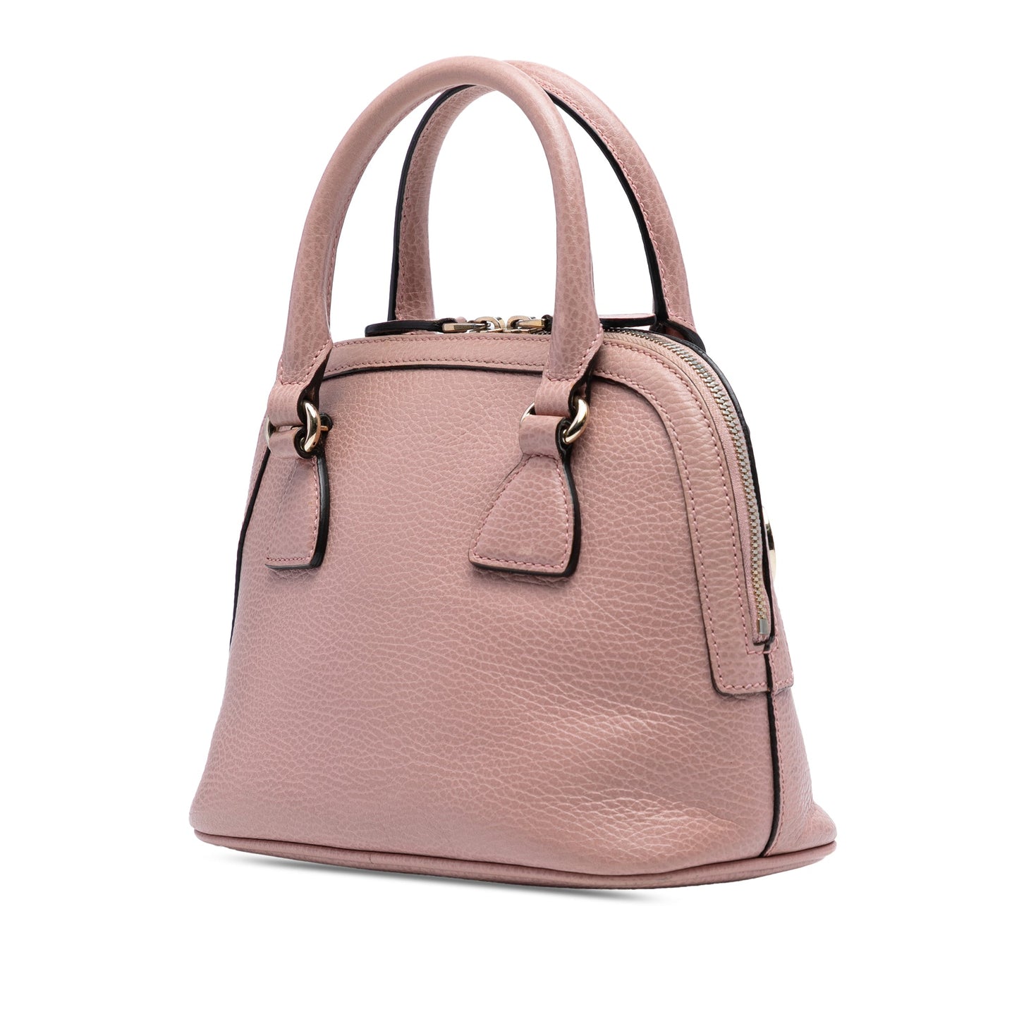Gucci Mini Leather GG Charm Dome Satchel