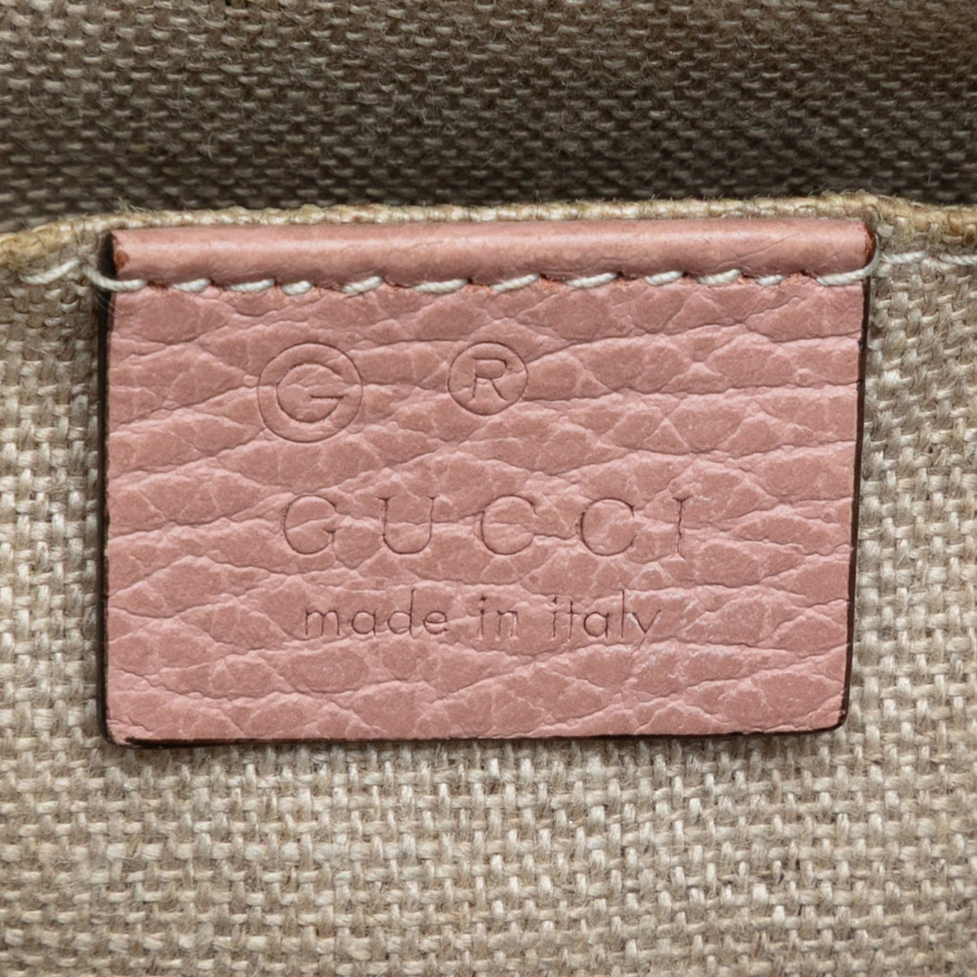 Gucci Mini Leather GG Charm Dome Satchel