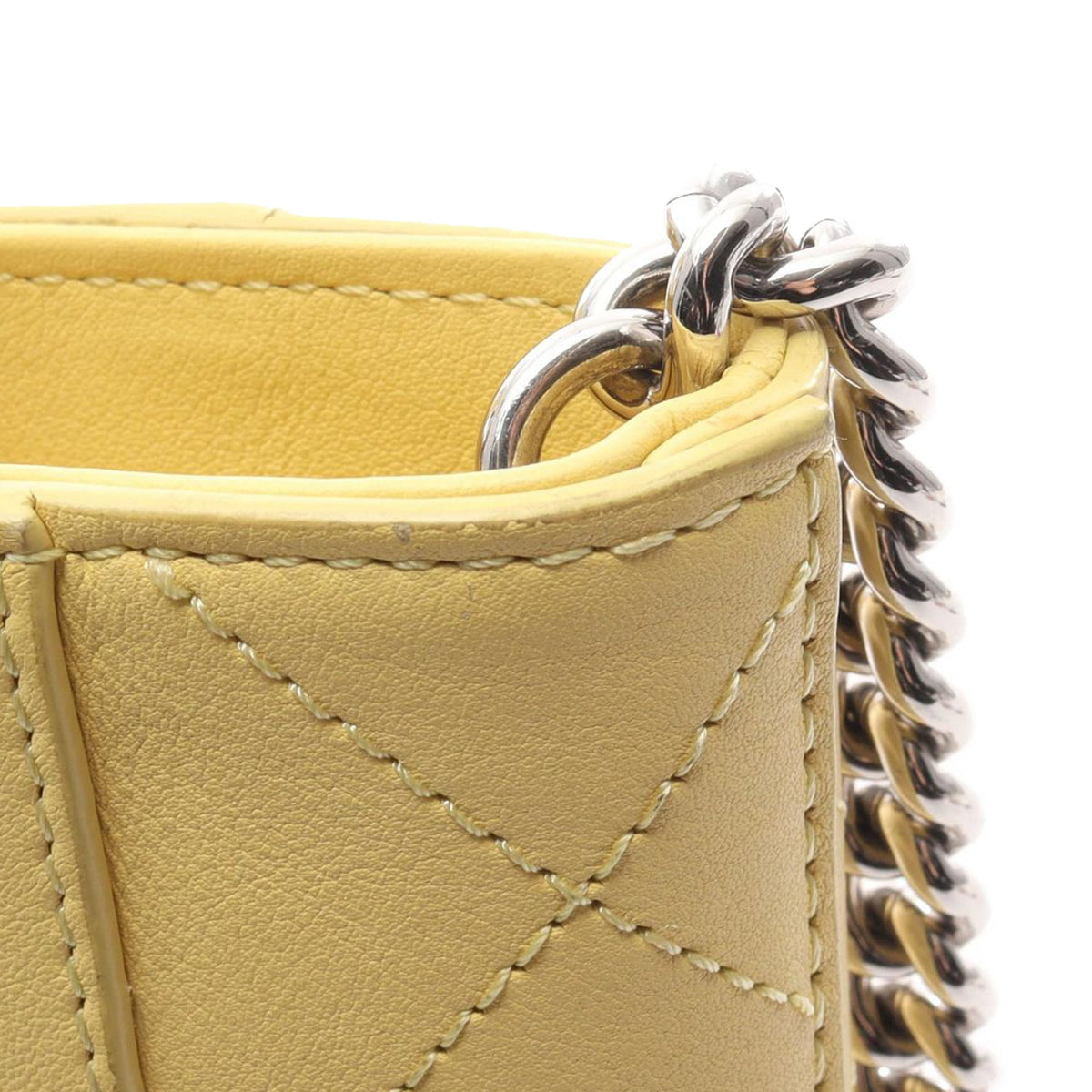 Chanel CC Stitched Calfskin Top Handle Bucket bag