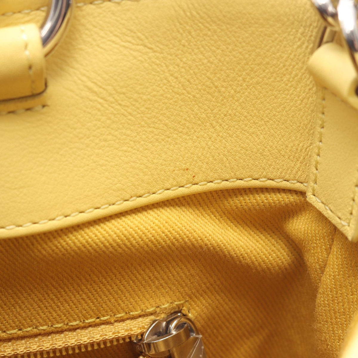 Chanel CC Stitched Calfskin Top Handle Bucket bag