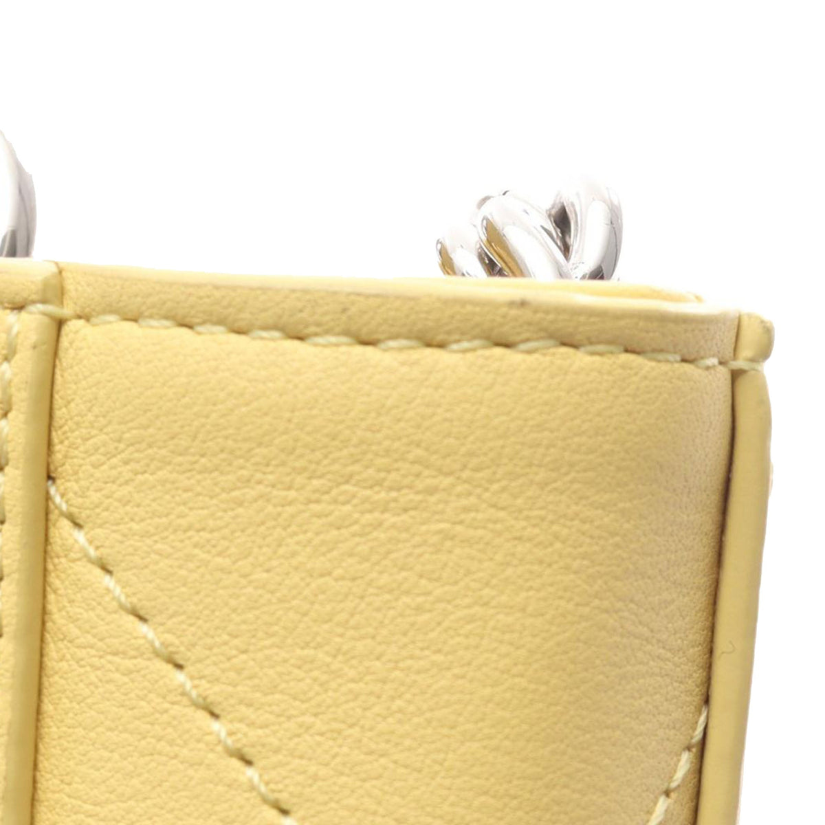 Chanel CC Stitched Calfskin Top Handle Bucket bag