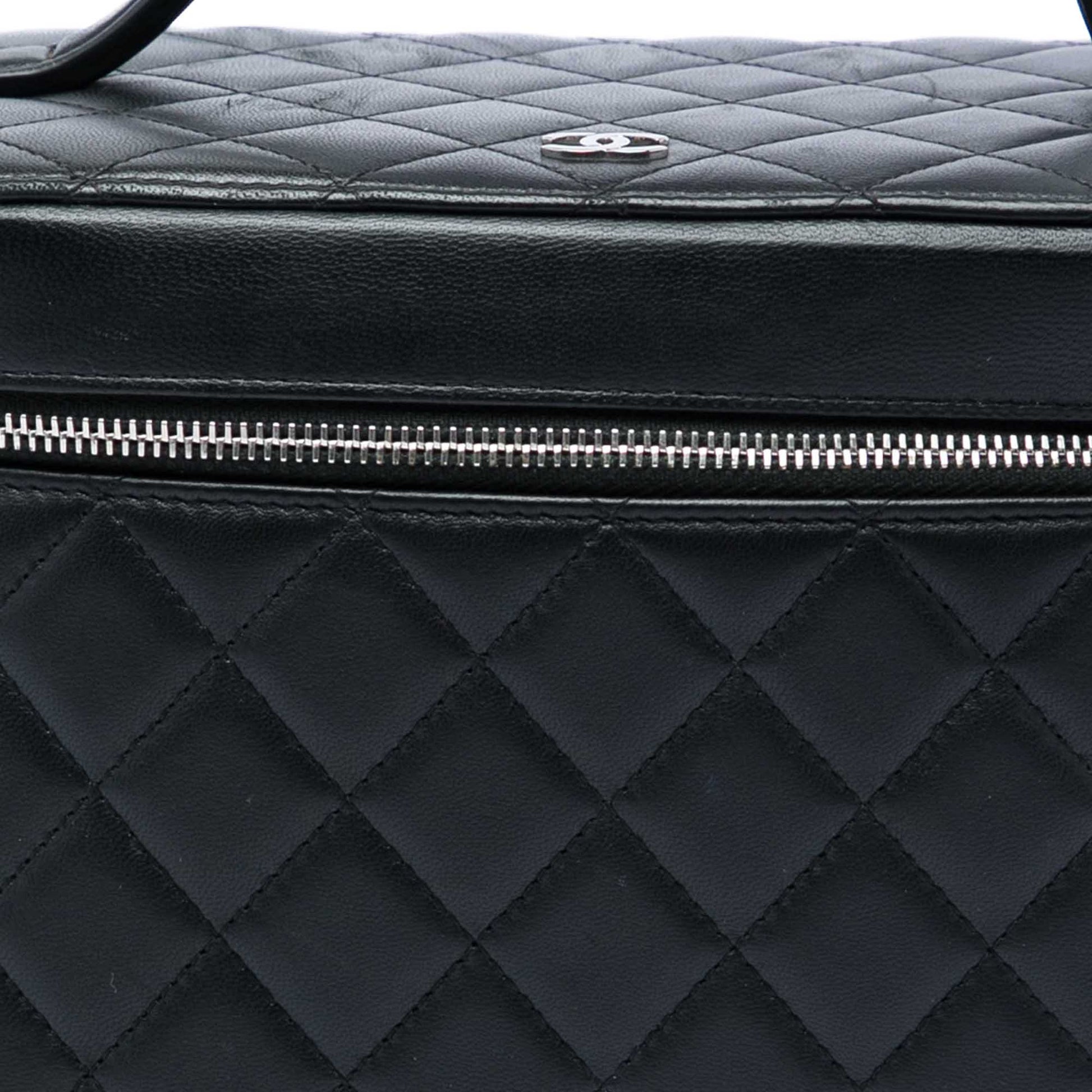 Chanel CC Quilted Lambskin Vanity Bag