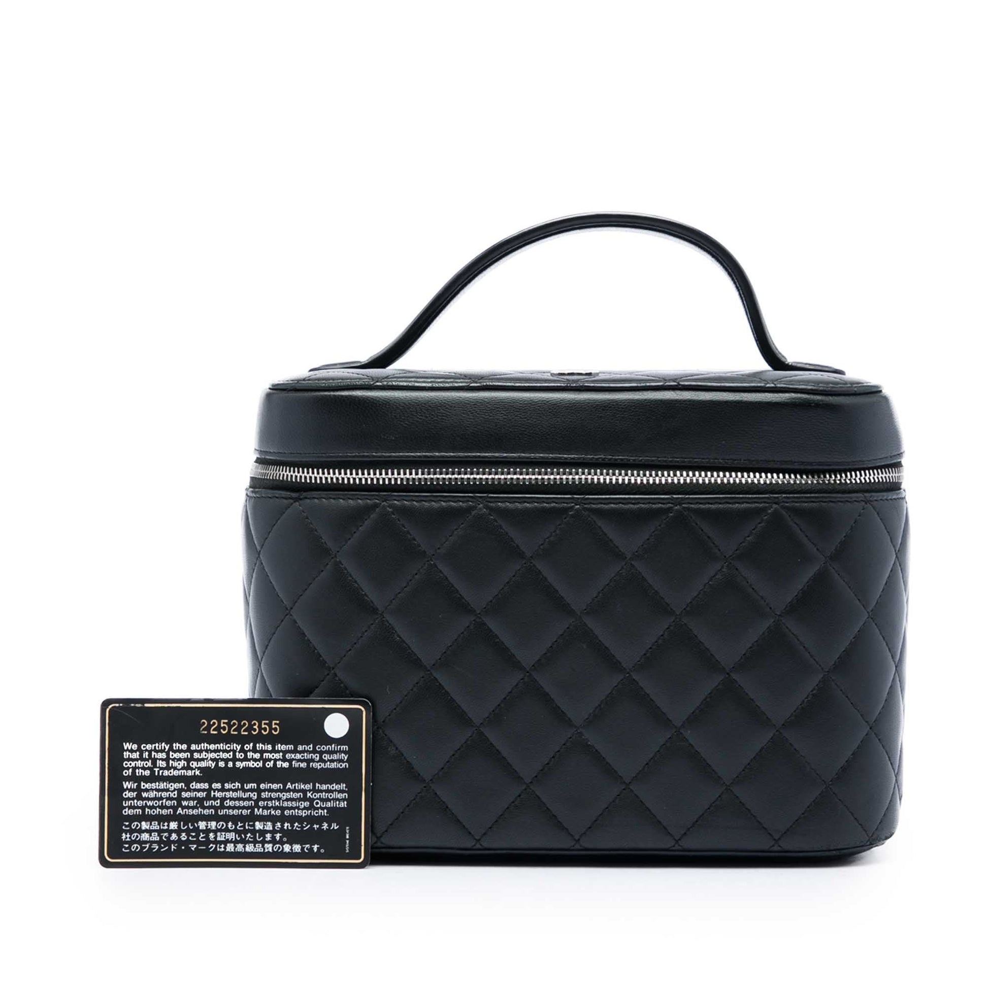 Chanel CC Quilted Lambskin Vanity Bag