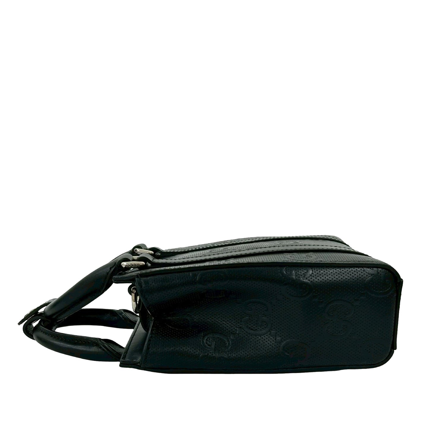 Gucci Mini GG Embossed Perforated Leather Tote