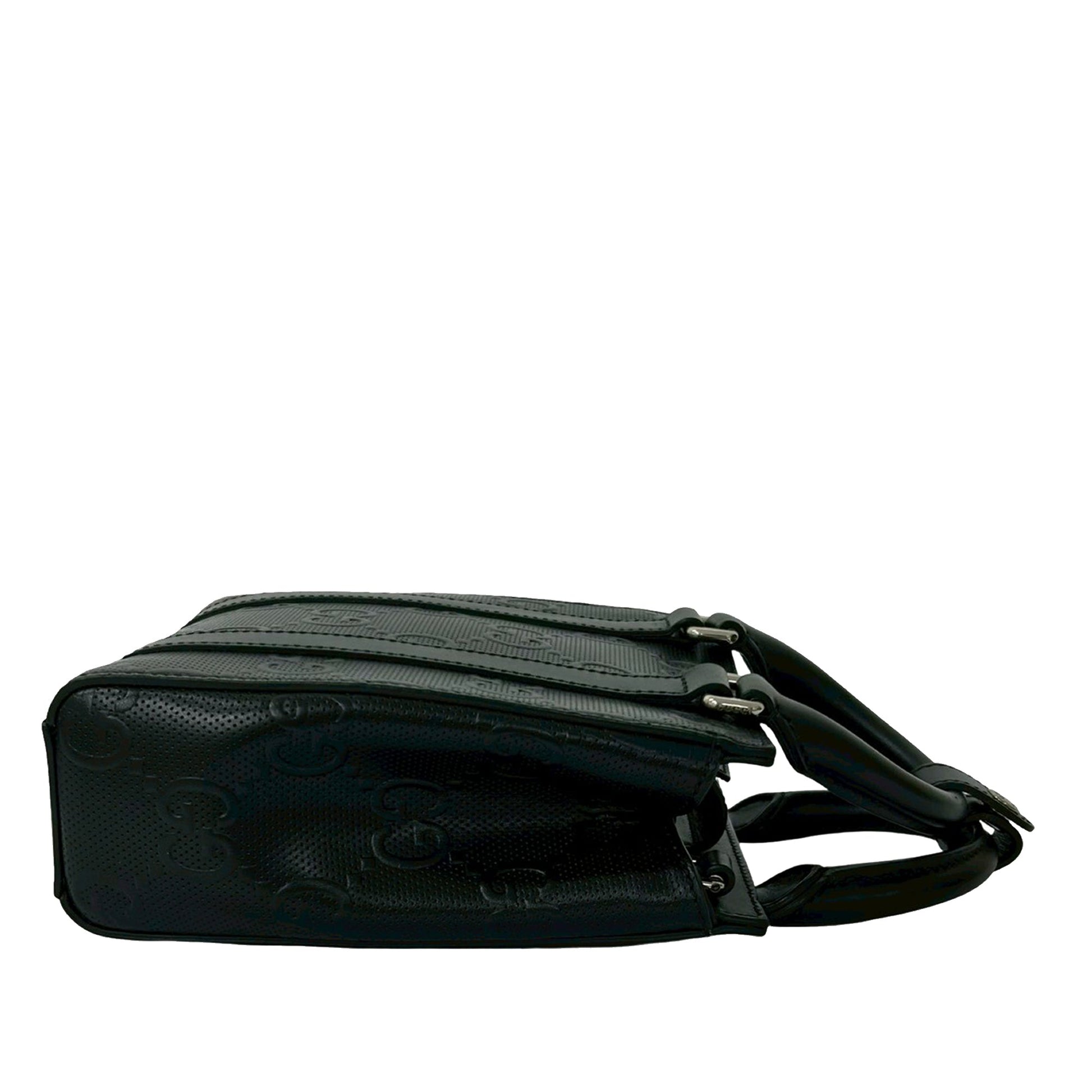 Gucci Mini GG Embossed Perforated Leather Tote