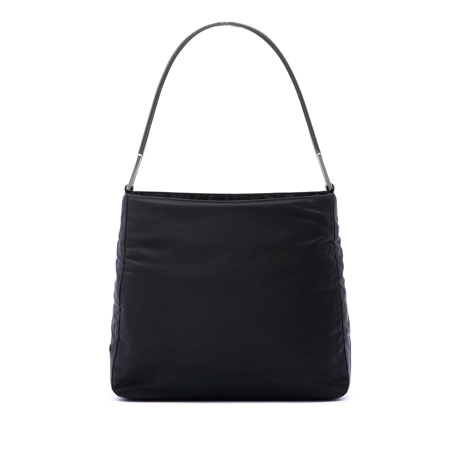 Prada Tessuto Metal Handle Bag