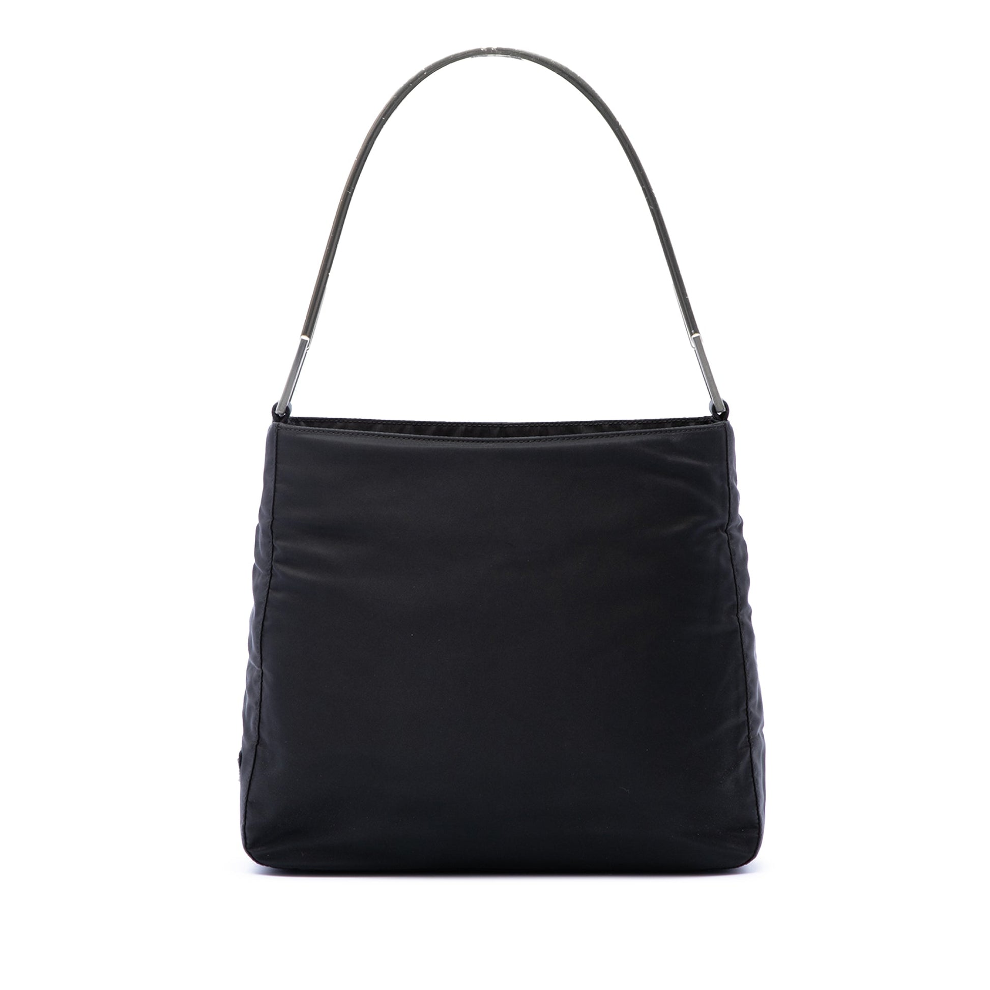 Prada Tessuto Metal Handle Bag