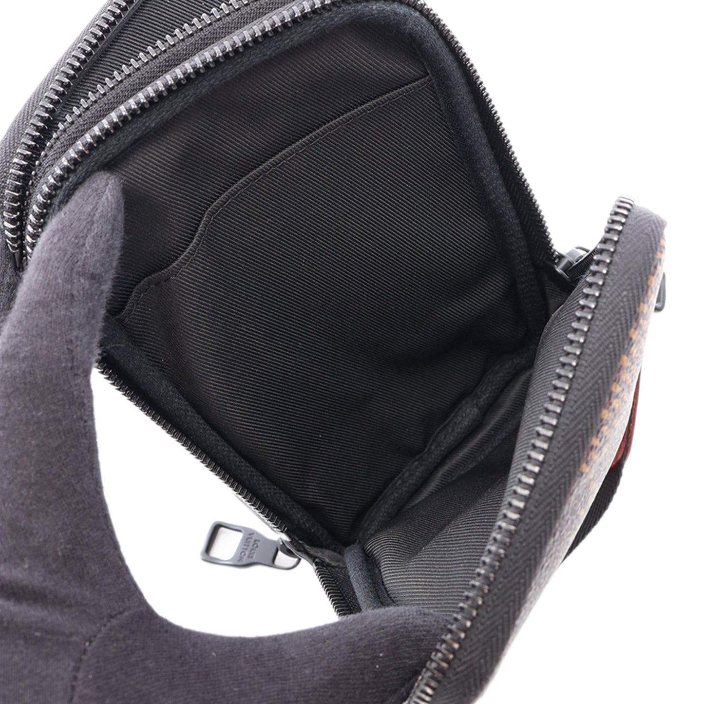 Louis Vuitton Nigo Giant Damier Ebene Tortoise Double Phone Pouch