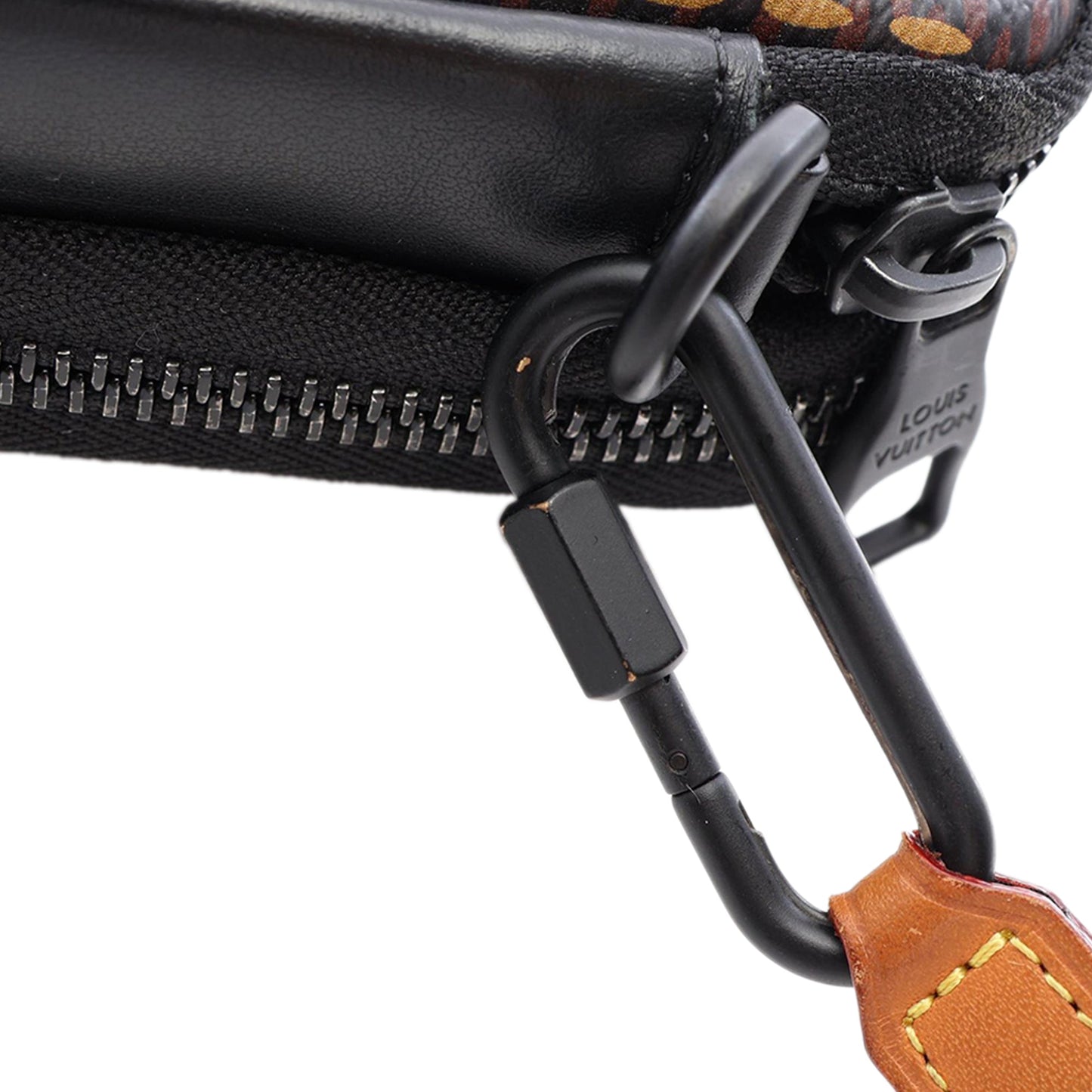 Louis Vuitton Nigo Giant Damier Ebene Tortoise Double Phone Pouch
