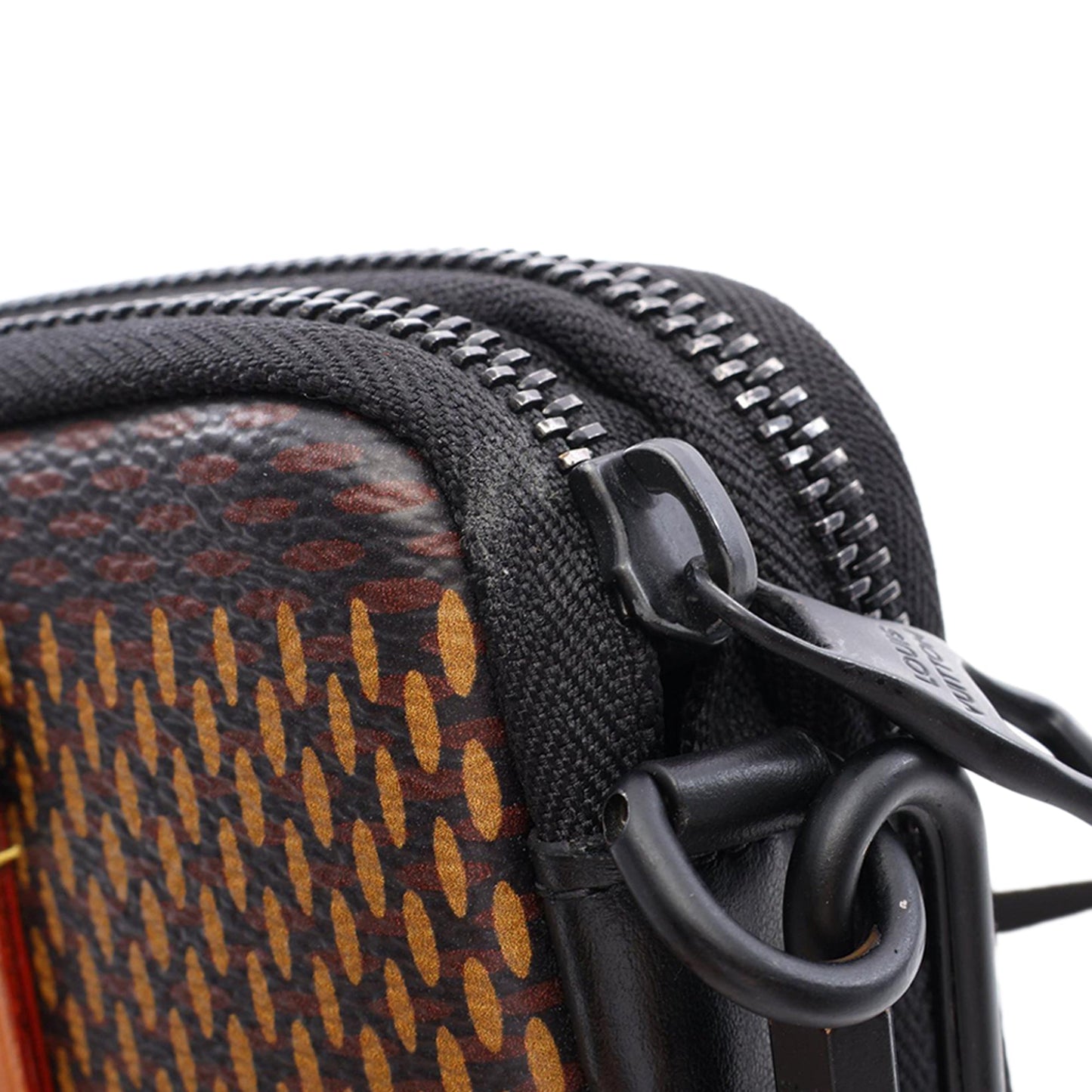 Louis Vuitton Nigo Giant Damier Ebene Tortoise Double Phone Pouch