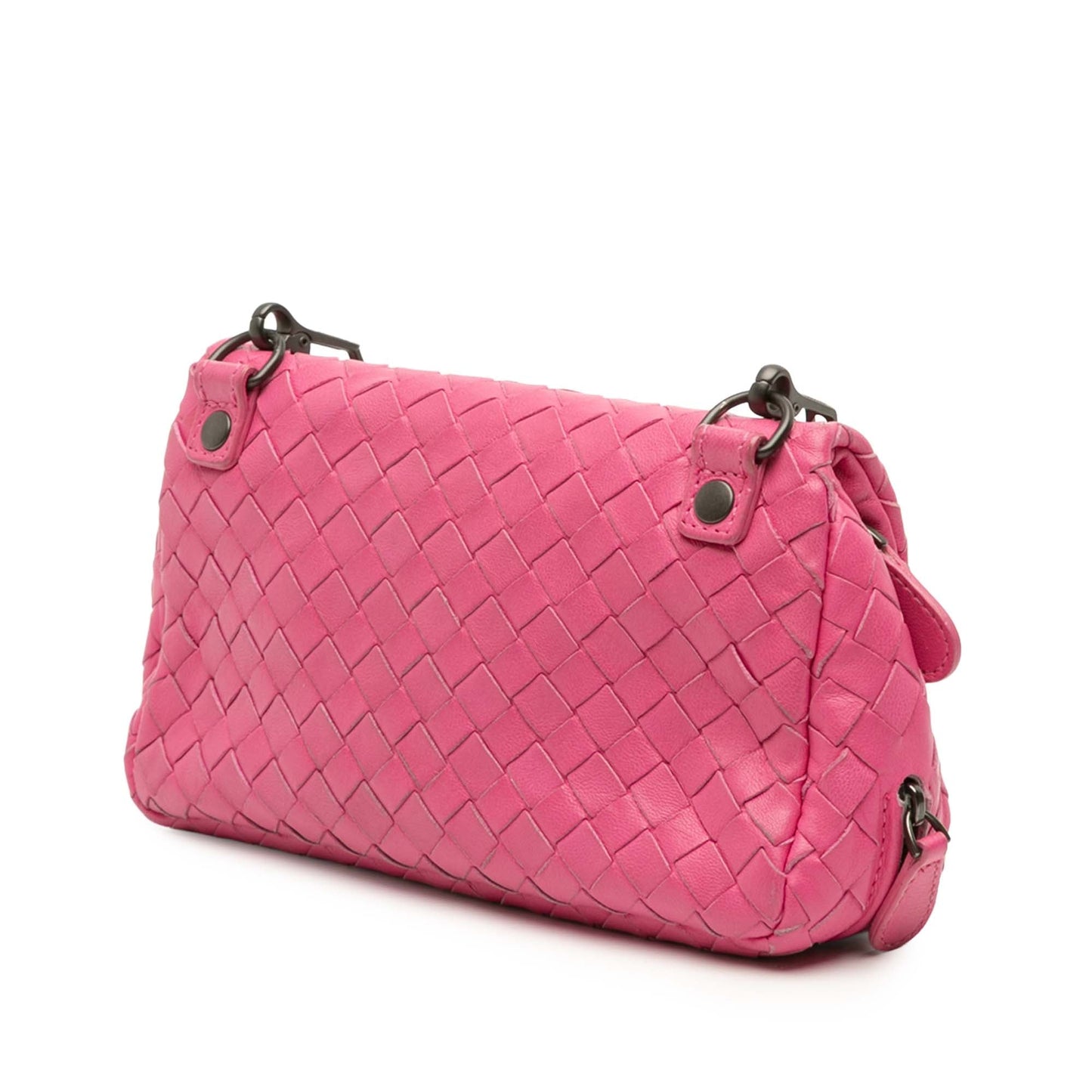 Bottega Veneta Mini Nappa Intrecciato Expandable Chain Flap Crossbody