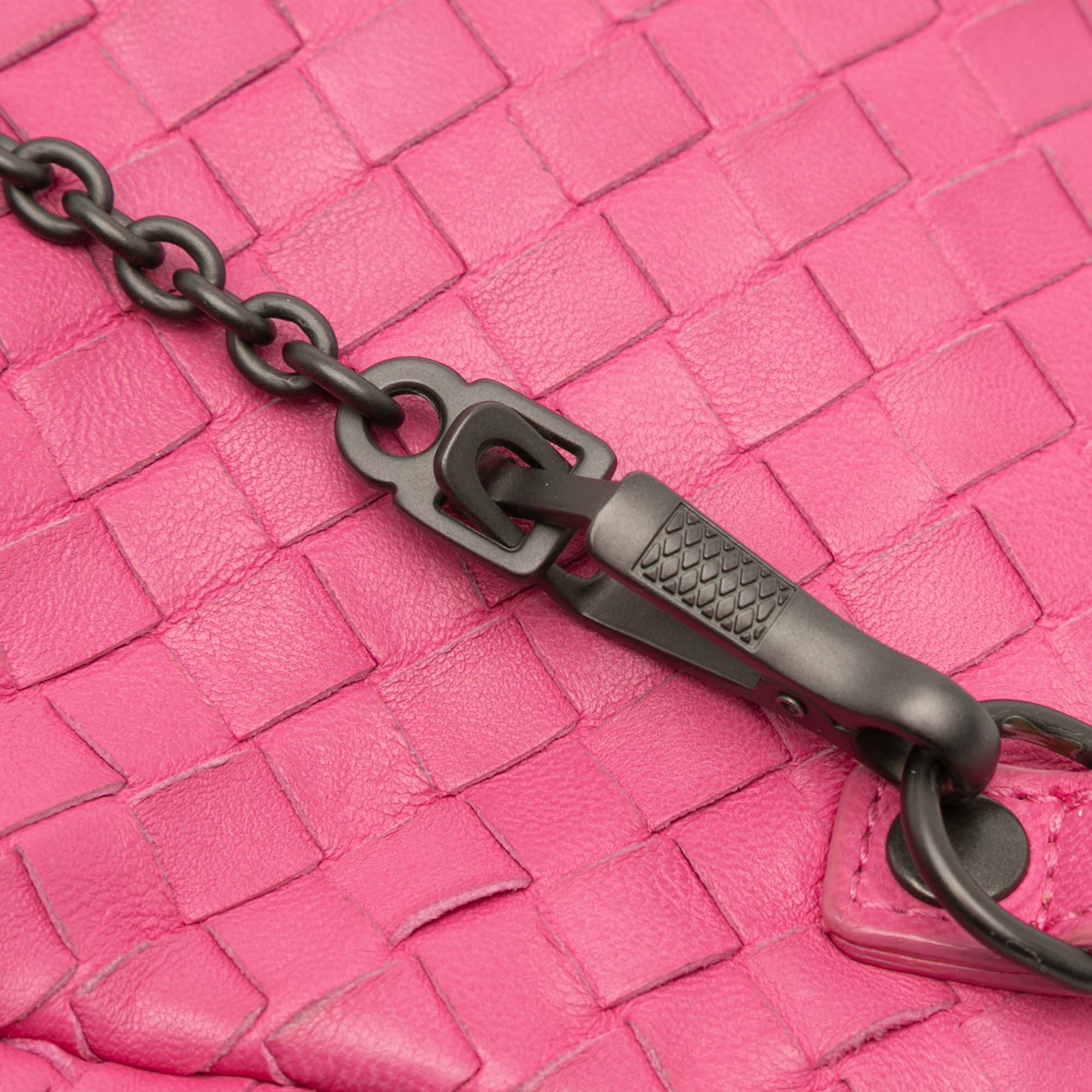 Bottega Veneta Mini Nappa Intrecciato Expandable Chain Flap Crossbody