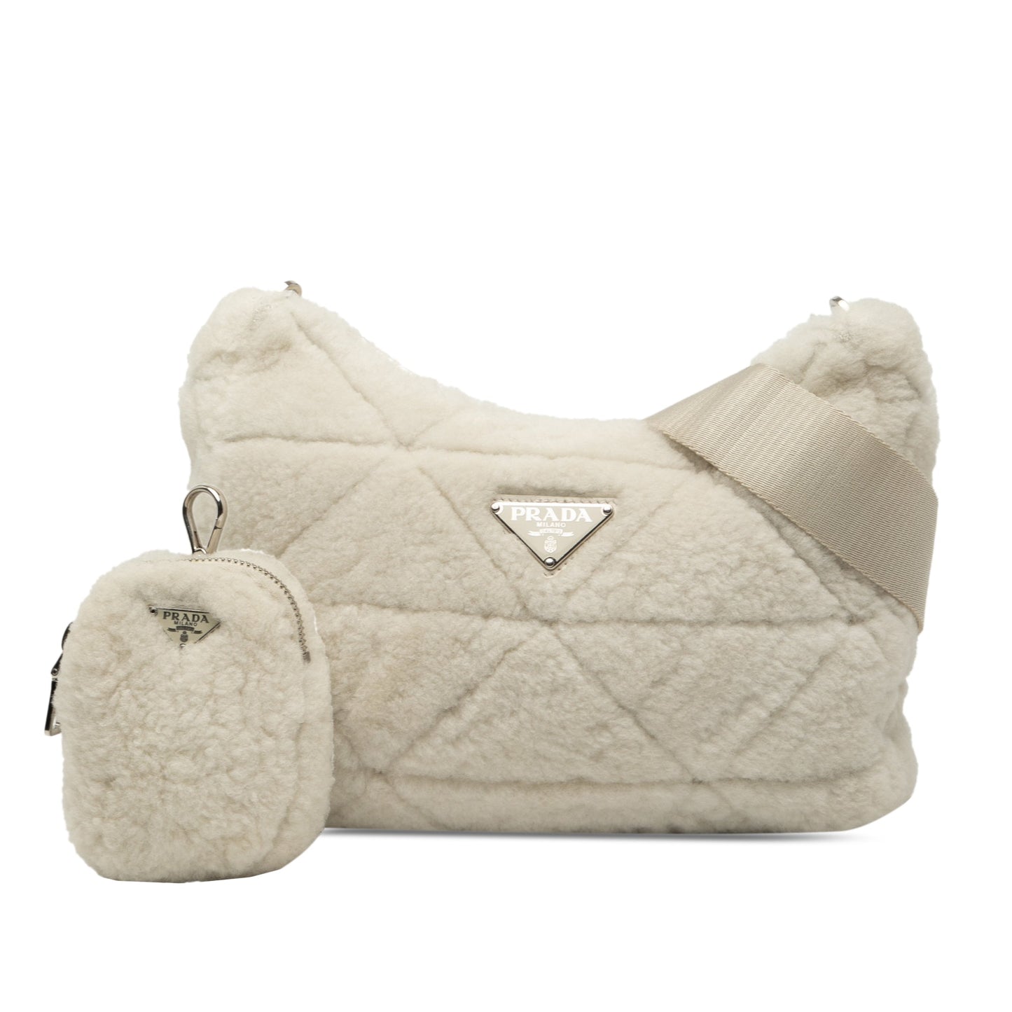 Prada Quilted Shearling Re Edition 2005 Crossbody