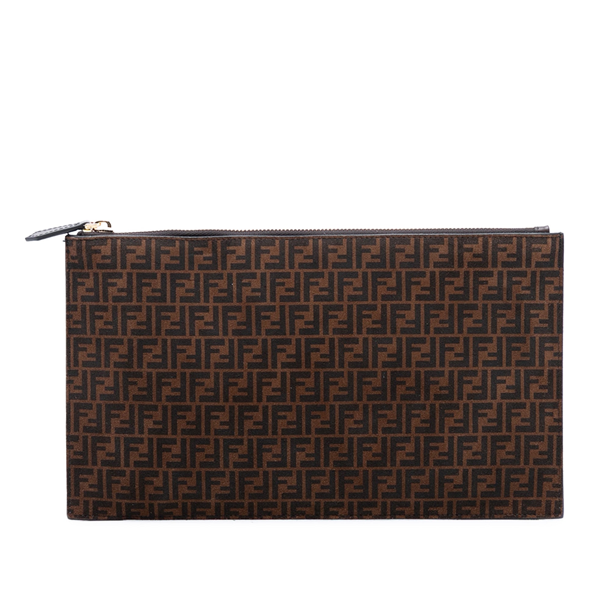 Fendi Zucchino Suede Clutch