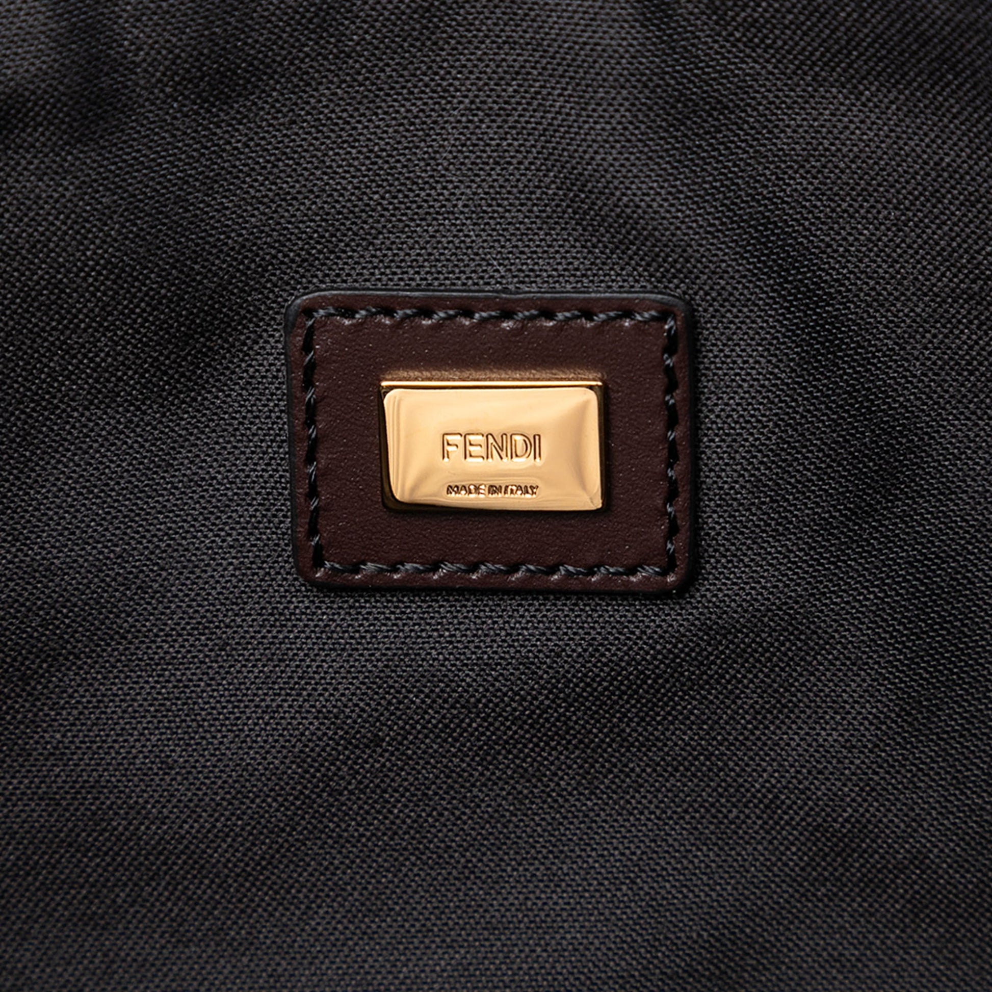 Fendi Zucchino Suede Clutch