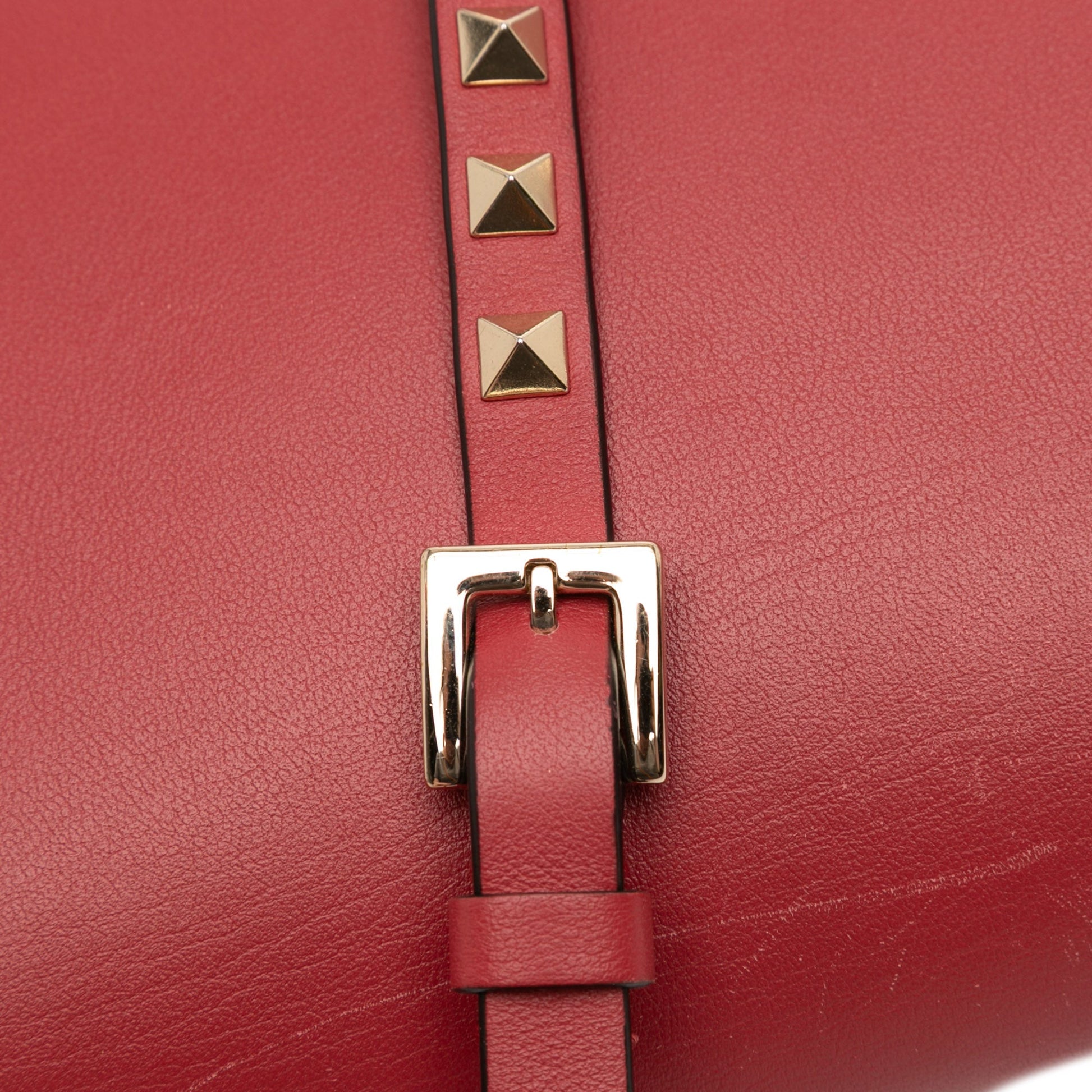 Valentino Small Leather Rockstud Flap Crossbody