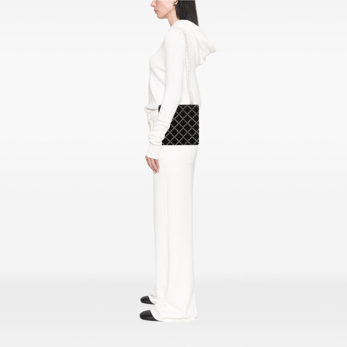 Chanel Tweed and Resin Zipped Chain Shopping Bag