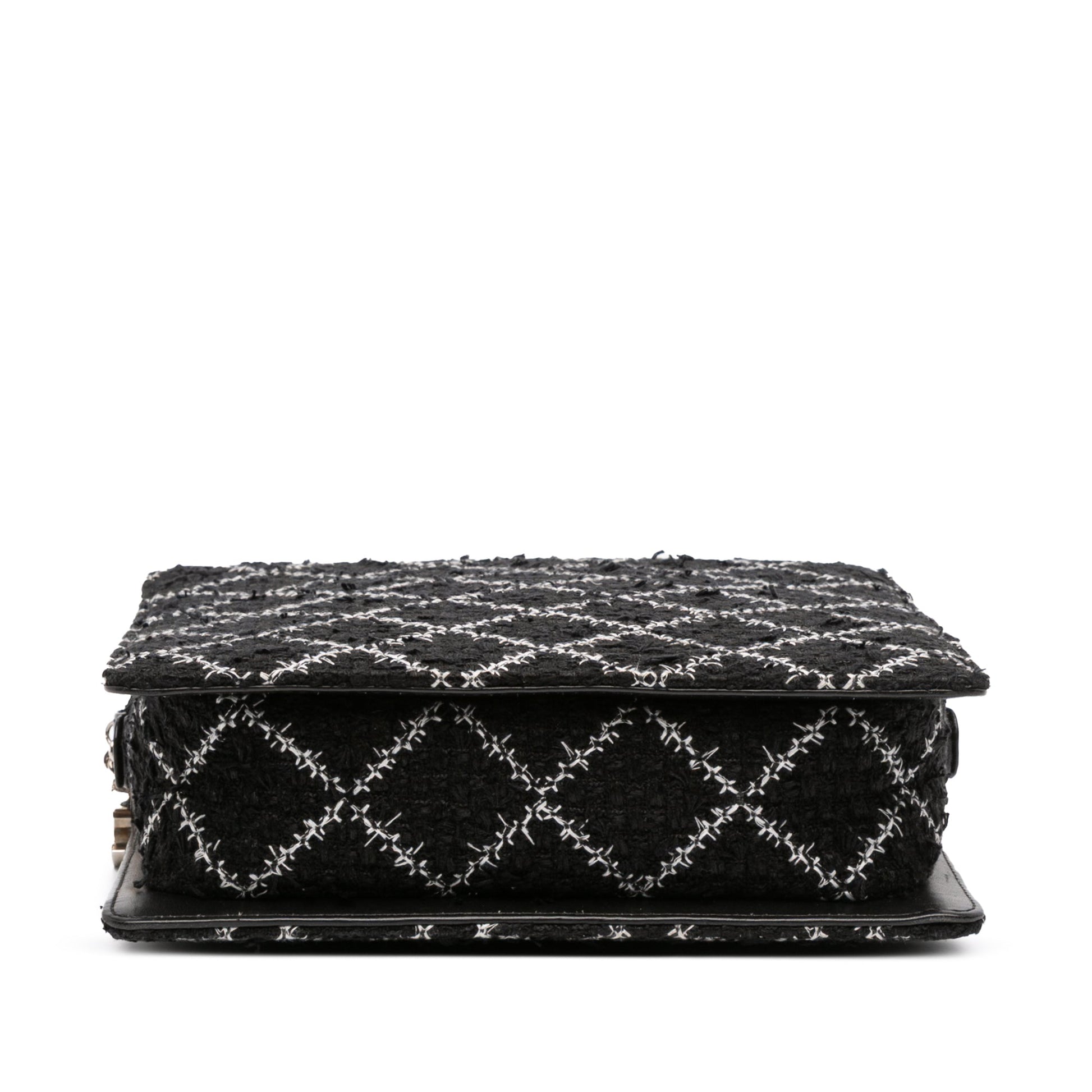 Chanel Tweed and Resin Zipped Chain Shopping Bag