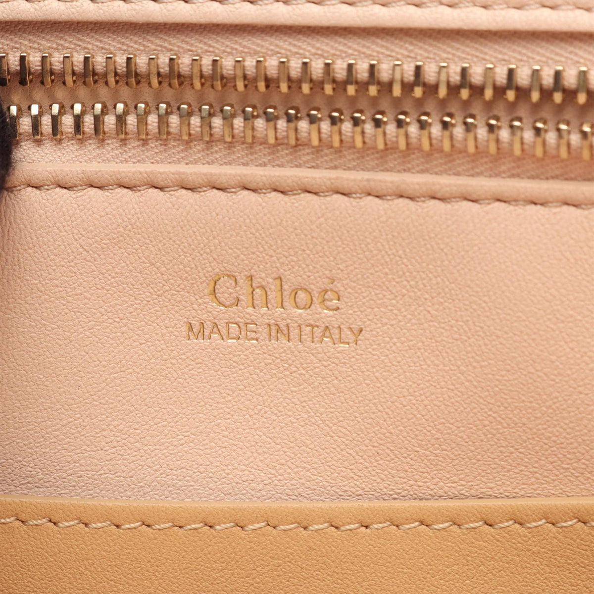 Chloé Small Leather Joyce Satchel — Beige