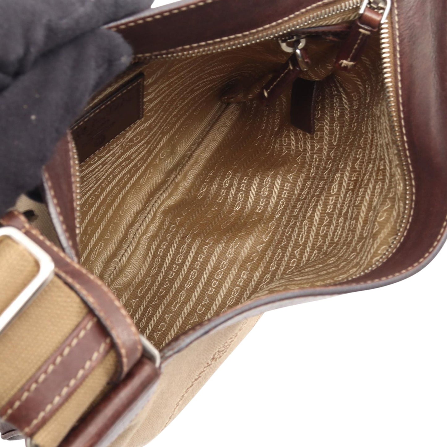 Prada Canvas Canapa Logo Crossbody