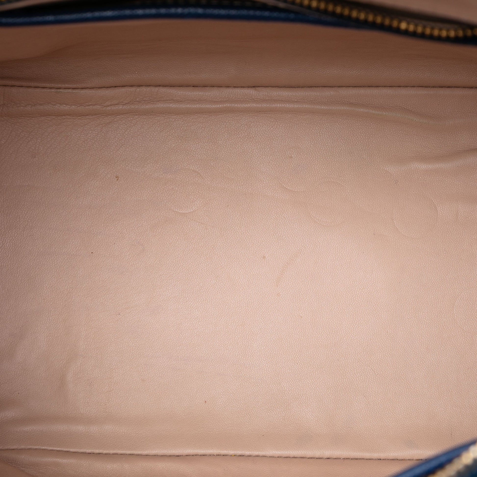 Prada Bicolor Saffiano Lux Promenade Dome Handbag