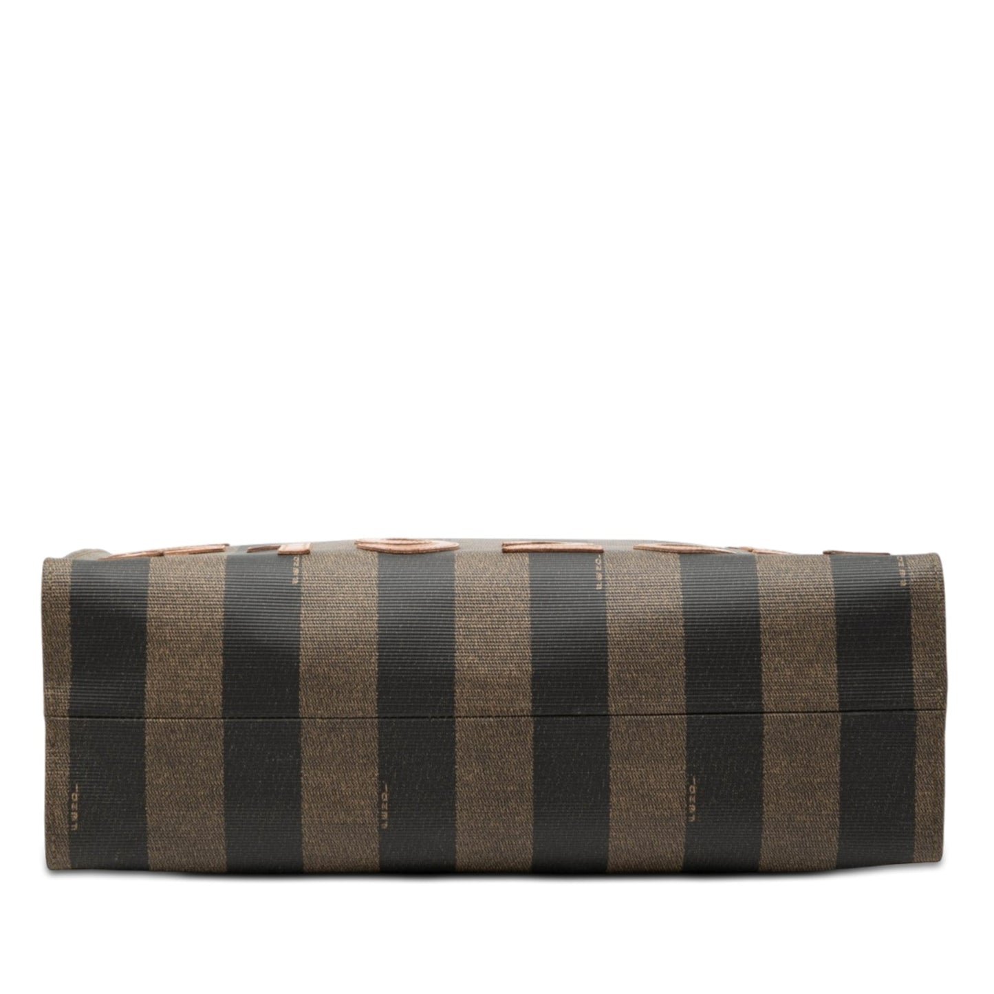 Fendi Pequin Coated Canvas Logo Tote