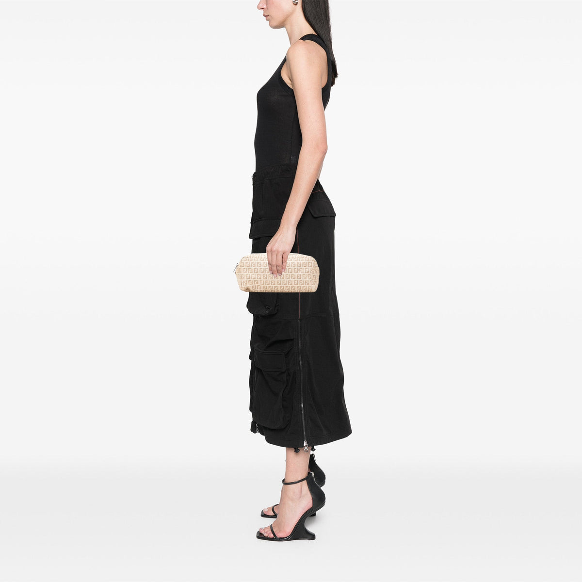 Fendi Zucchino Canvas Pouch