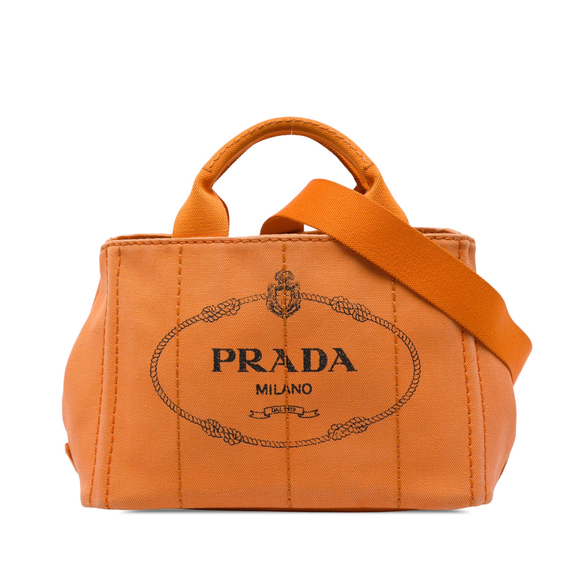 Prada Small Canvas Canapa Logo Tote