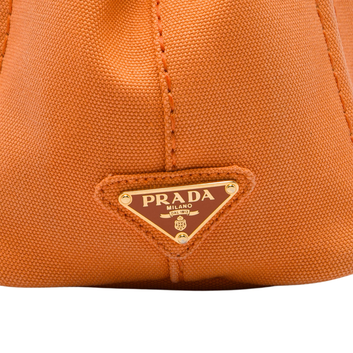 Prada Small Canvas Canapa Logo Tote
