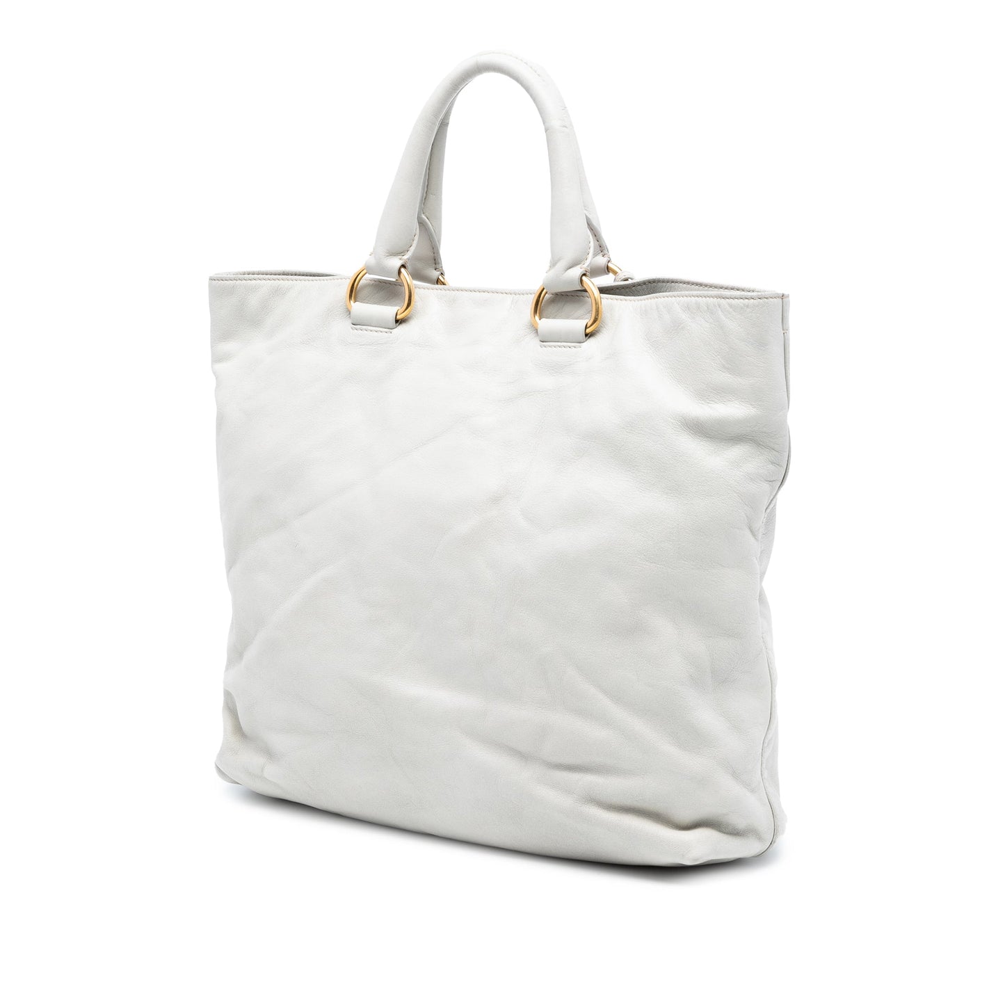 Prada Soft Calf Open Convertible Tote