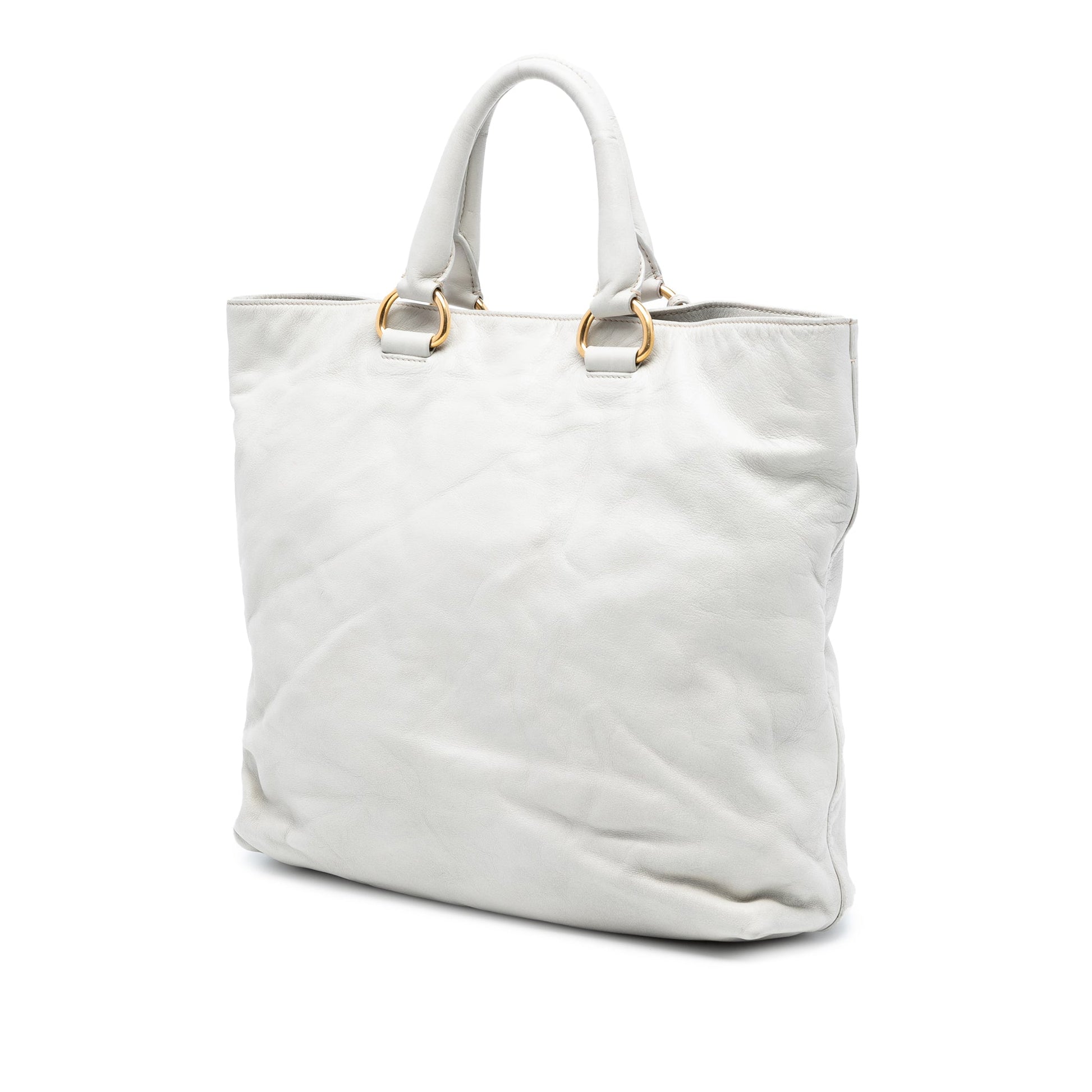 Prada Soft Calf Open Convertible Tote
