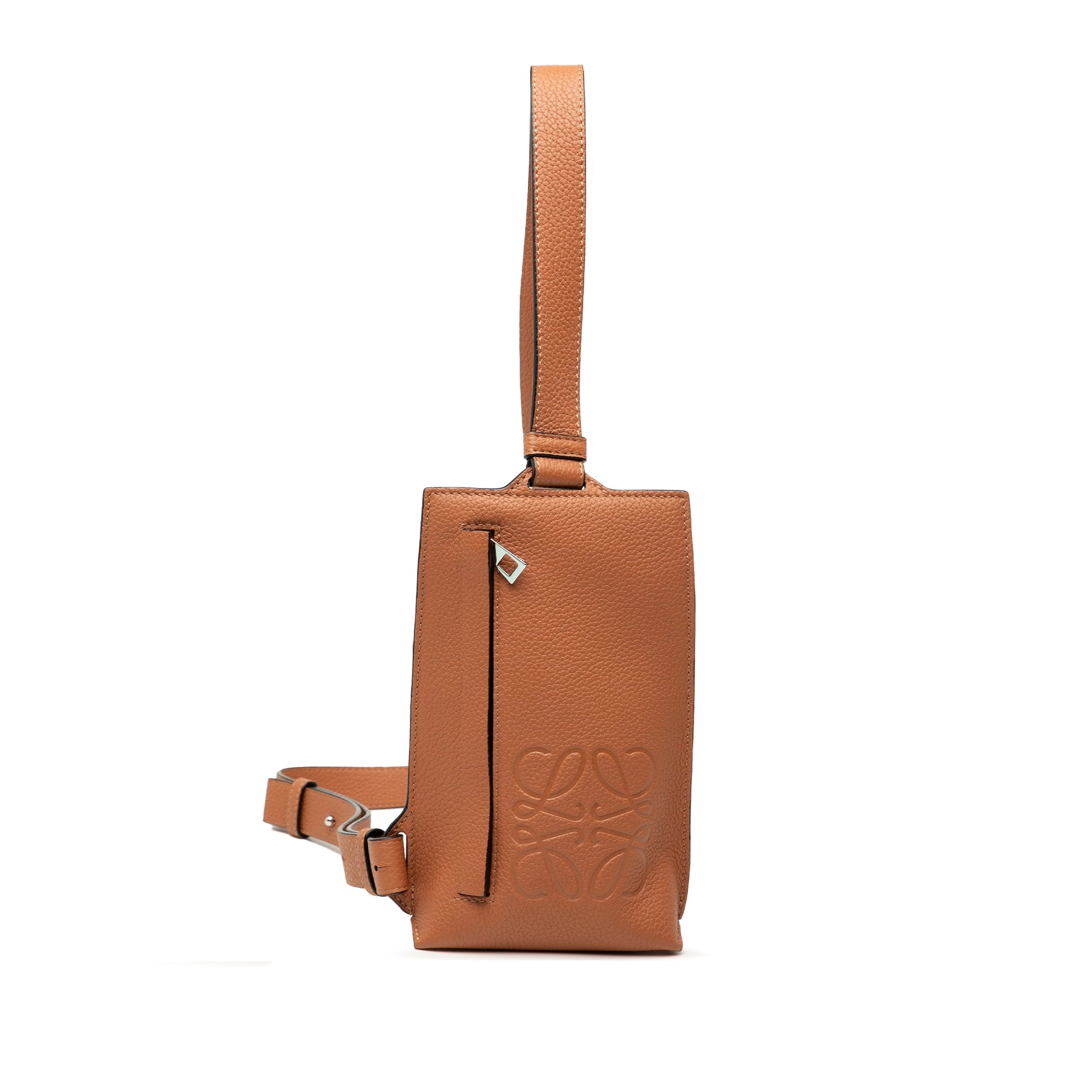 LOEWE Soft Grained Calfskin Vertical T Pocket Crossbody