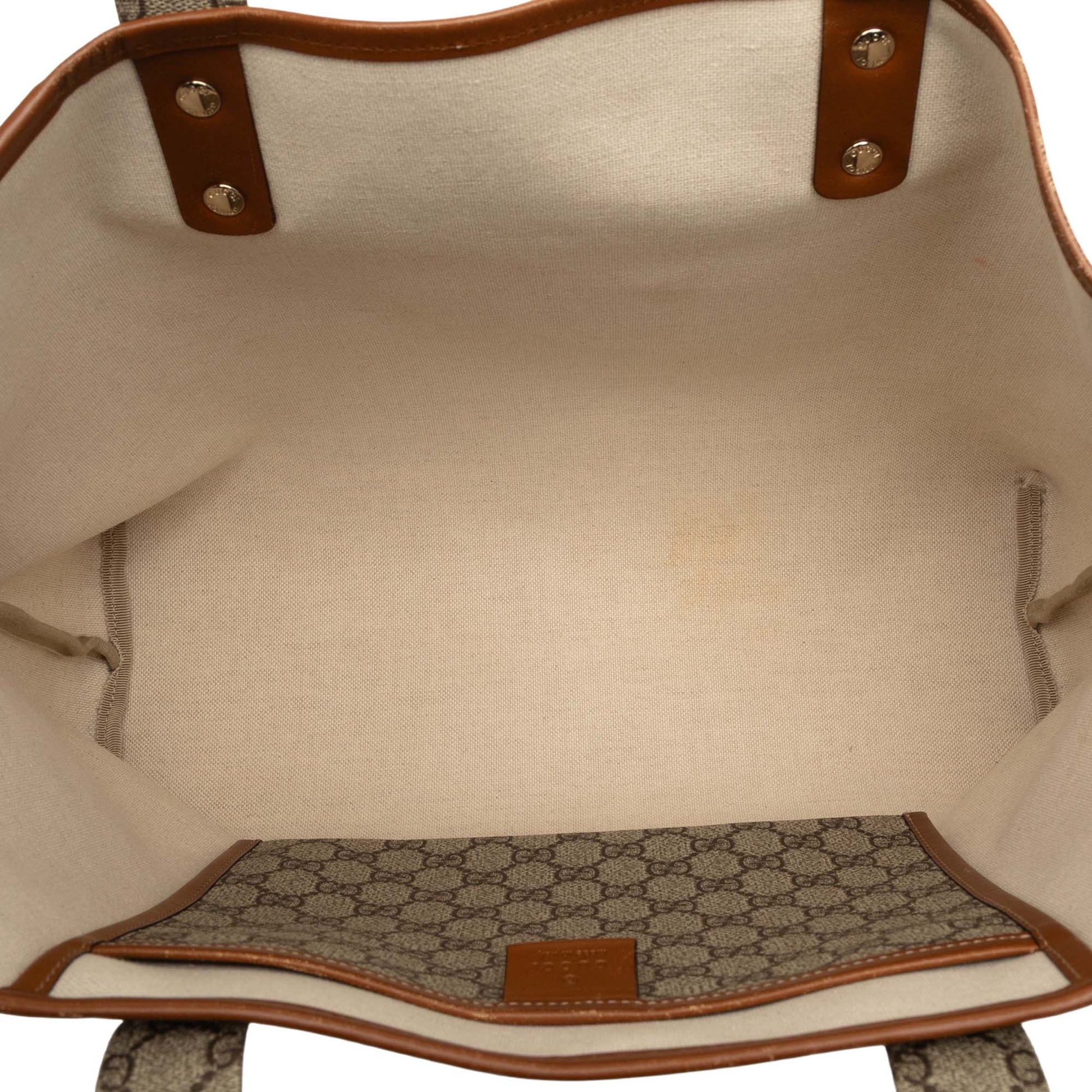Gucci Medium GG Supreme Web Loop Tote