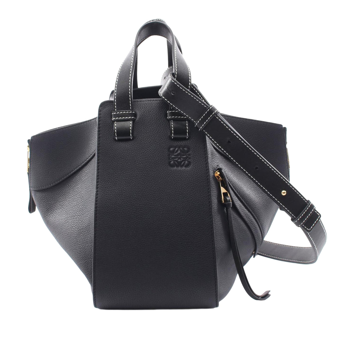 LOEWE Small Leather Drawstring Hammock Bag